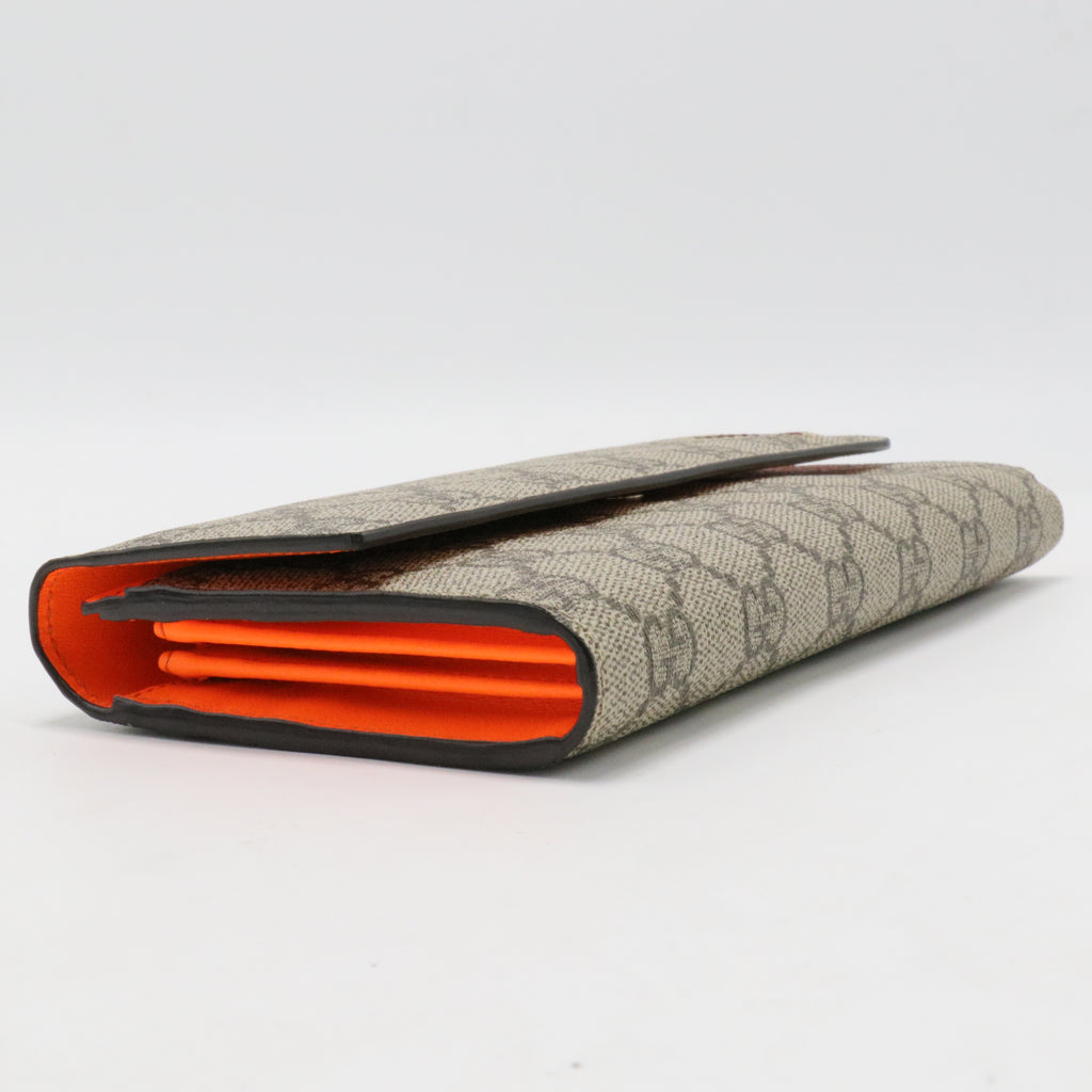 Neon Heart Printed Continental Wallet