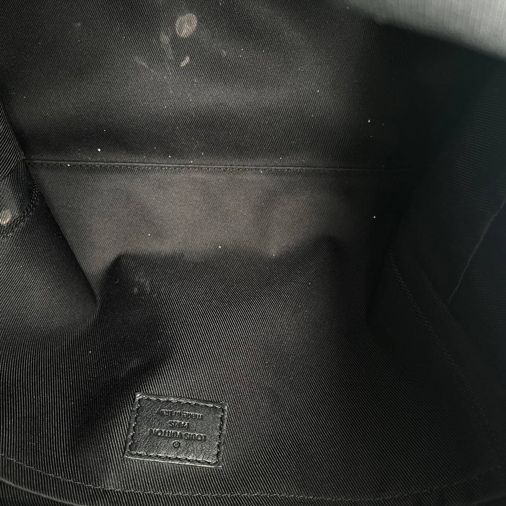 Brown Coated Canvas Monogram Palm Springs Backpack twins