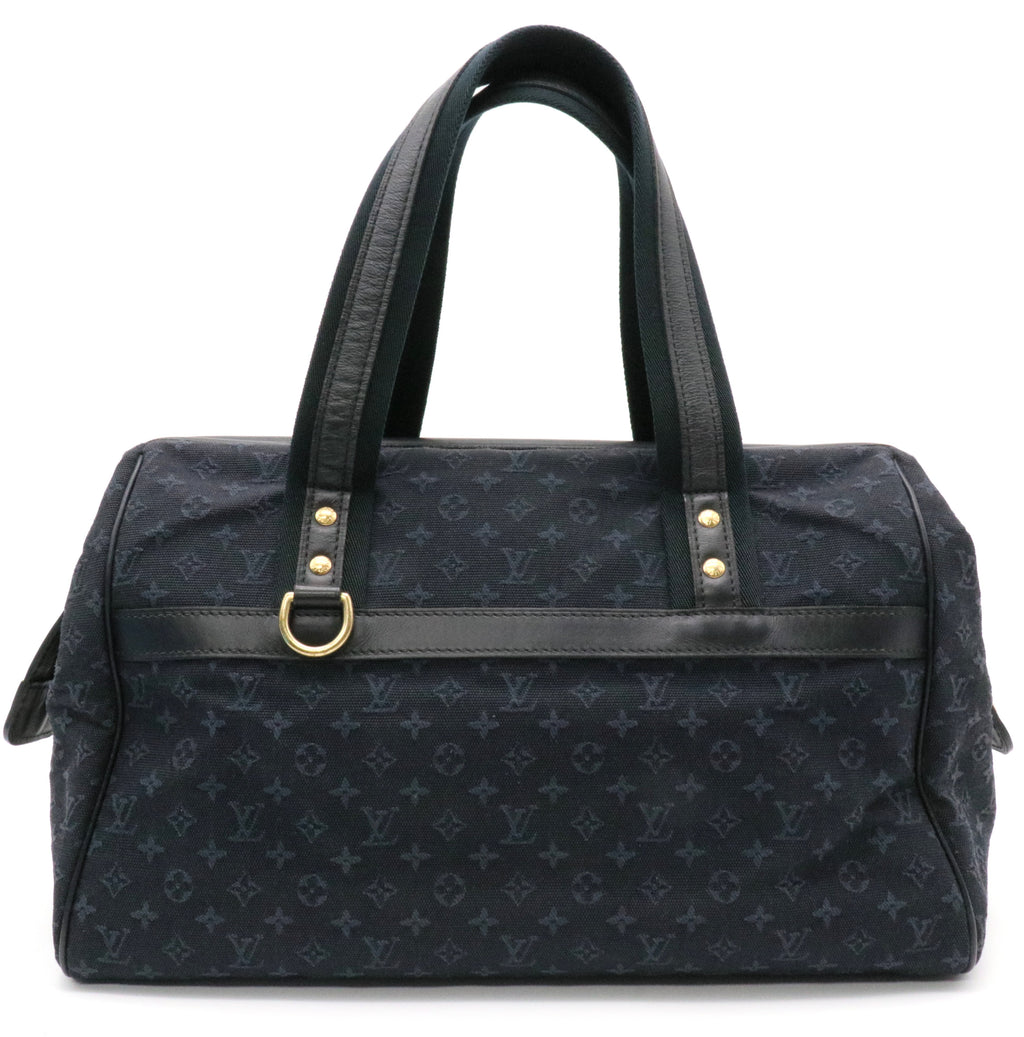 Navy Monogram Mini Lin Josephine GM Boston Speedy twins