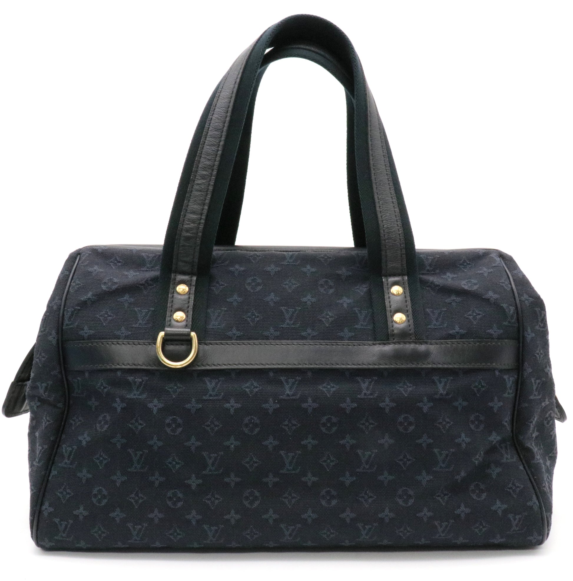 Navy Monogram Mini Lin Josephine GM Boston Speedy twins
