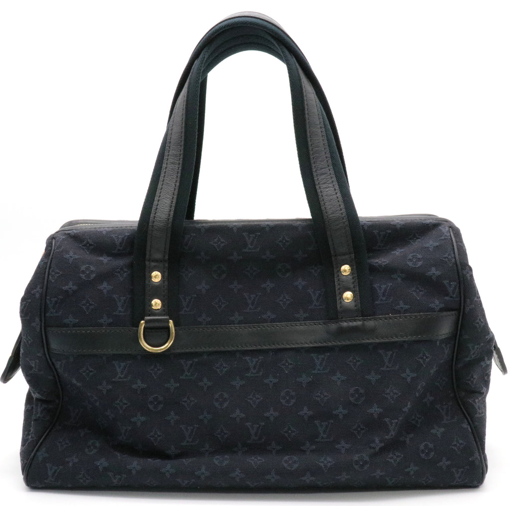 Navy Monogram Mini Lin Josephine GM Boston Speedy twins