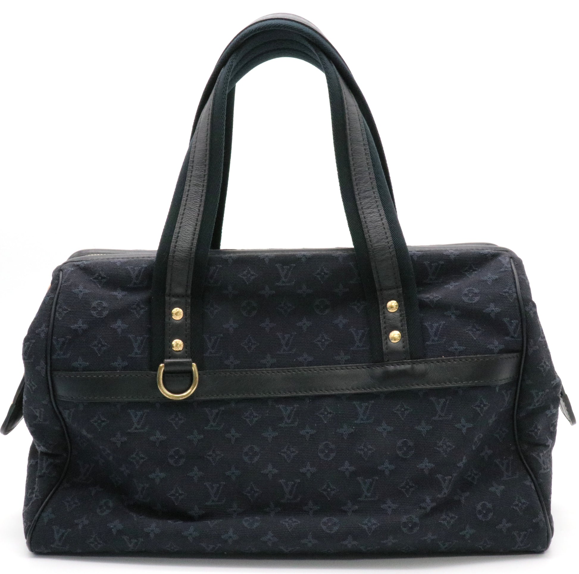 Navy Monogram Mini Lin Josephine GM Boston Speedy twins