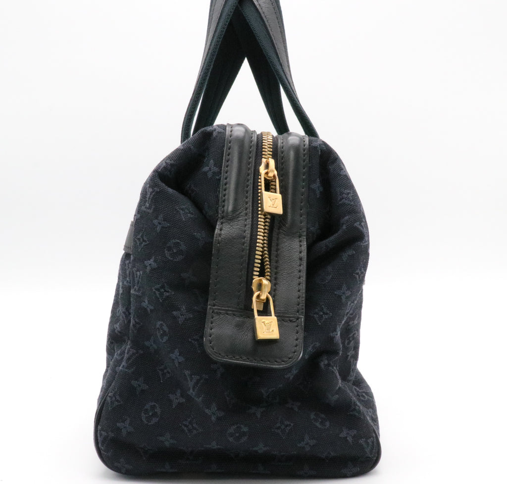 Navy Monogram Mini Lin Josephine GM Boston Speedy twins