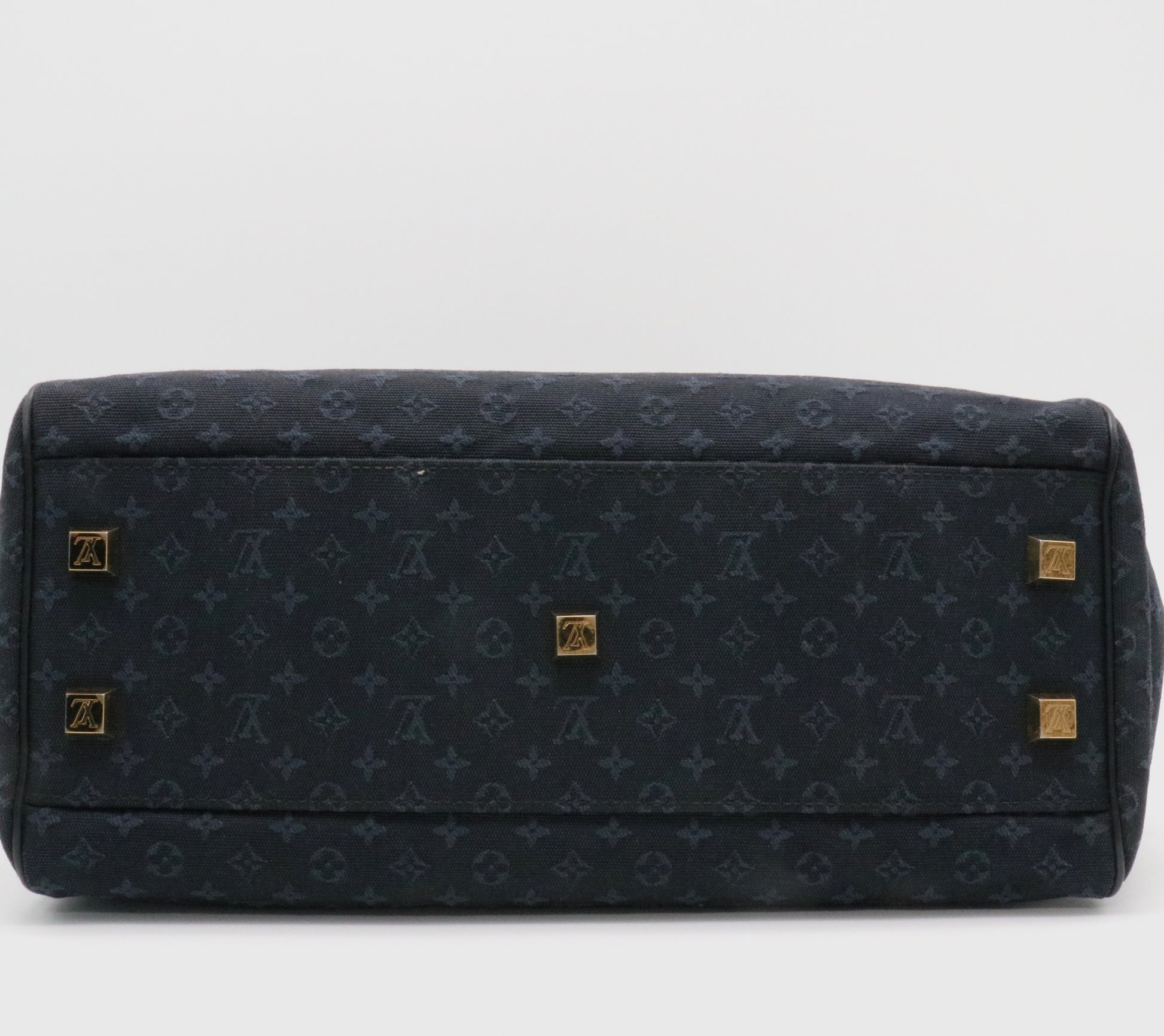Navy Monogram Mini Lin Josephine GM Boston Speedy twins