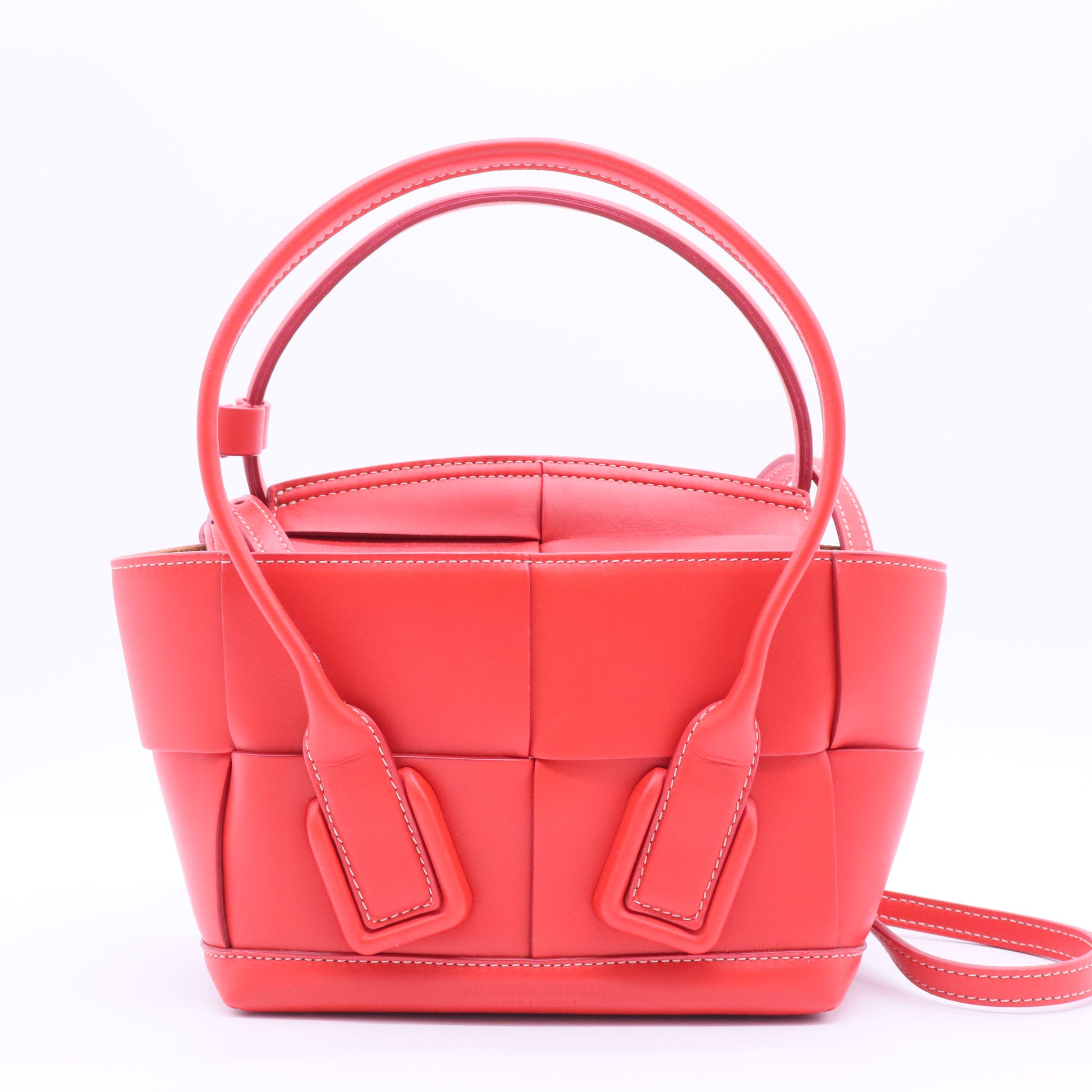 Arco Bag Maxi Intrecciato Leather Medium