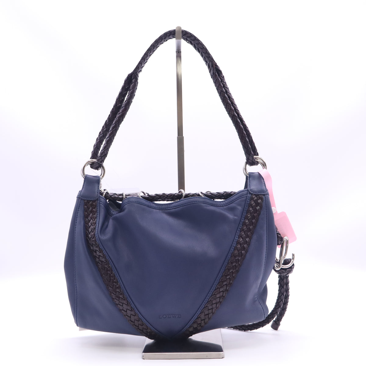 Loewe Woven Trim Nappa Leather Shoulder Bag Twins LDJ6187