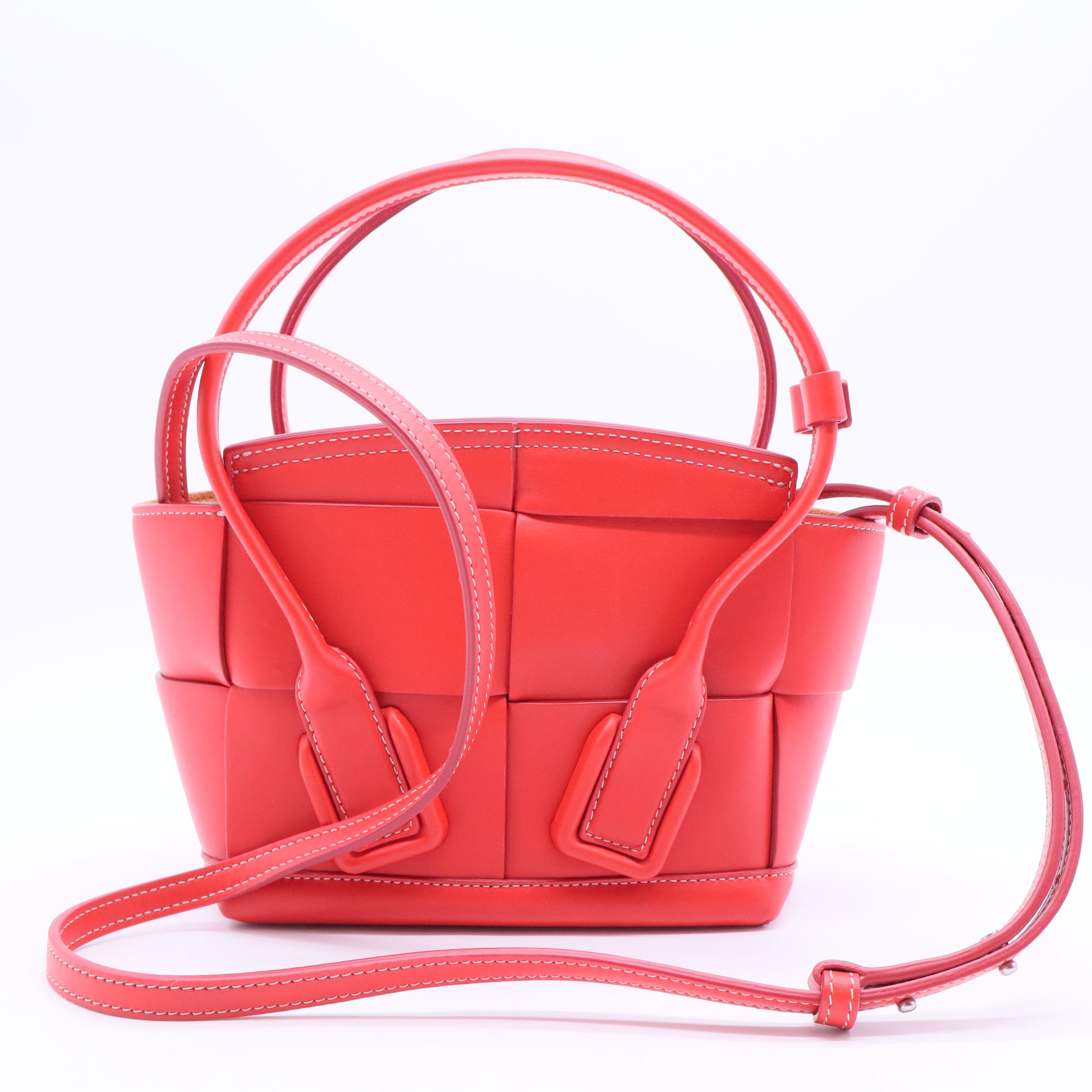 Arco Bag Maxi Intrecciato Leather Medium