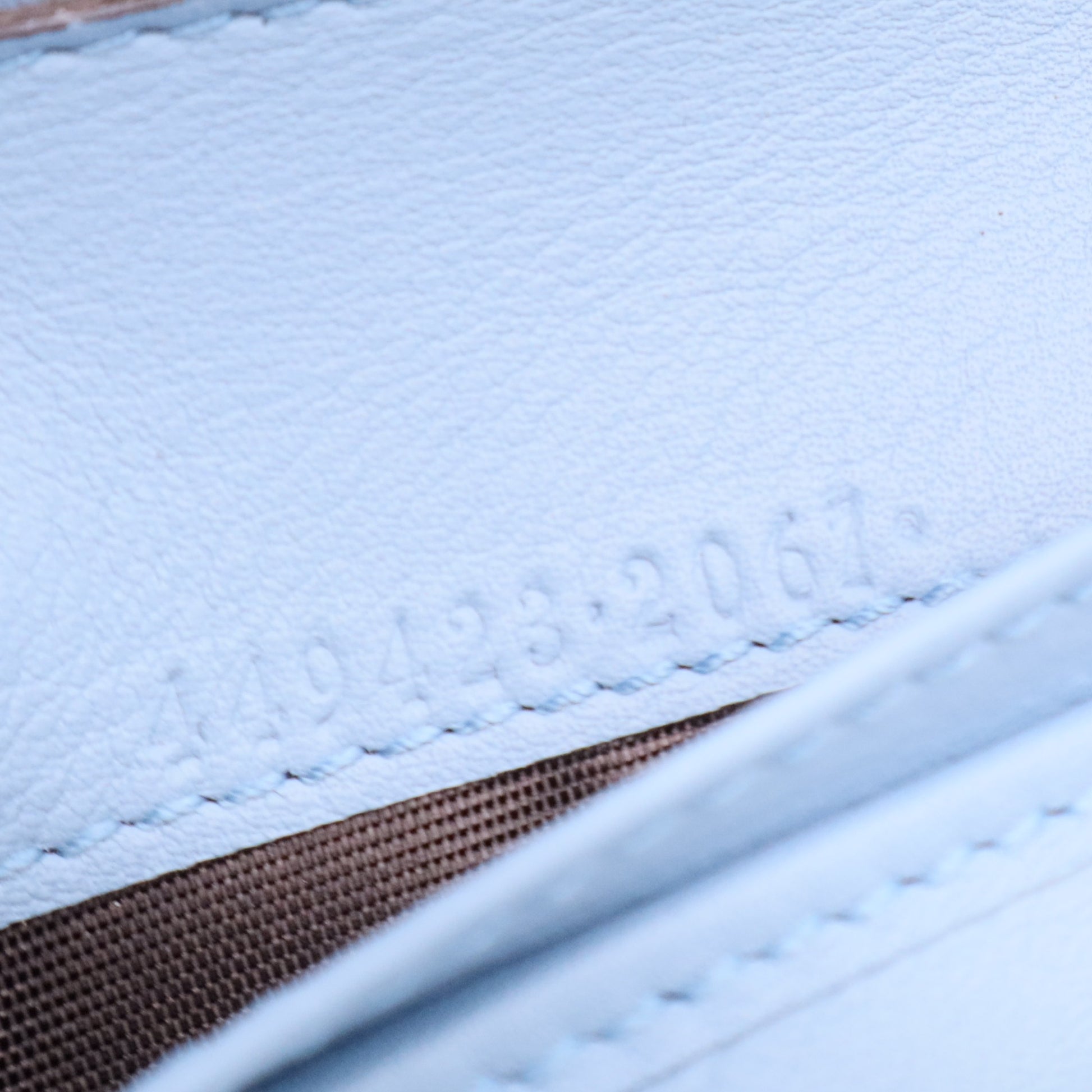 Blue Microguccissima Leather Zip Around Wallet