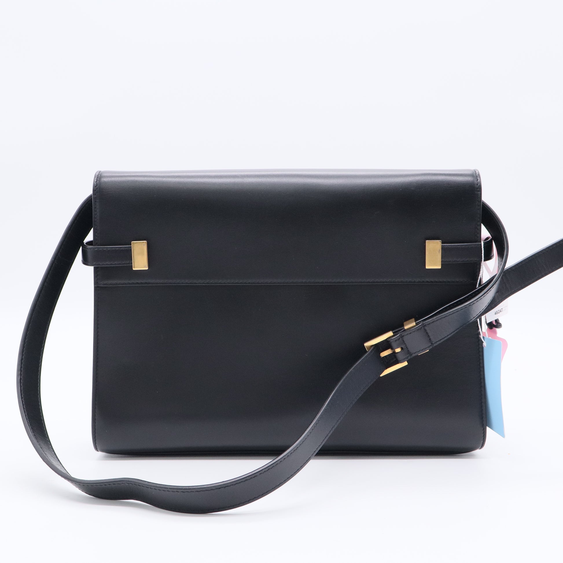 Saint Laurent Pony Hair Calfskin Manhattan Top Handle Black Twins LDJ3213