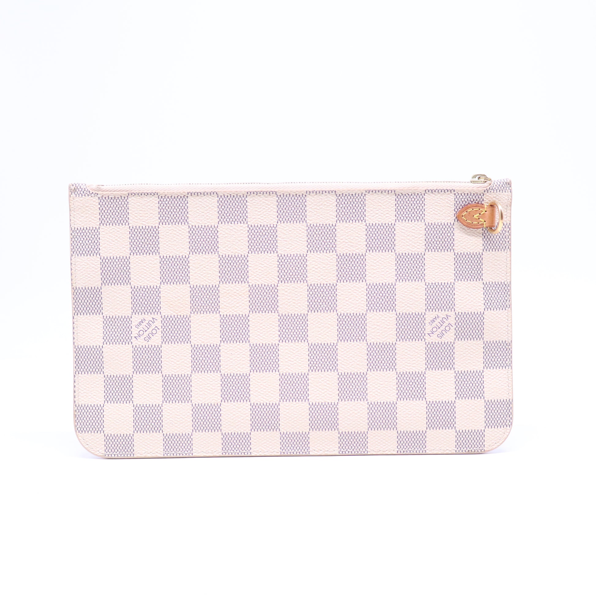 Damier Azur Neverfull MM GM Pochette Rose Ballerine B21310