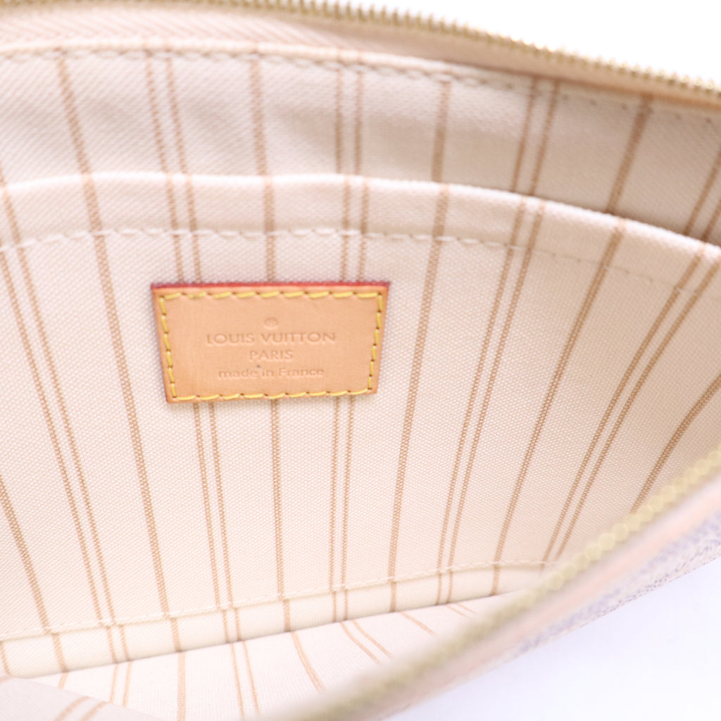 Damier Azur Neverfull MM GM Pochette Rose Ballerine B21310