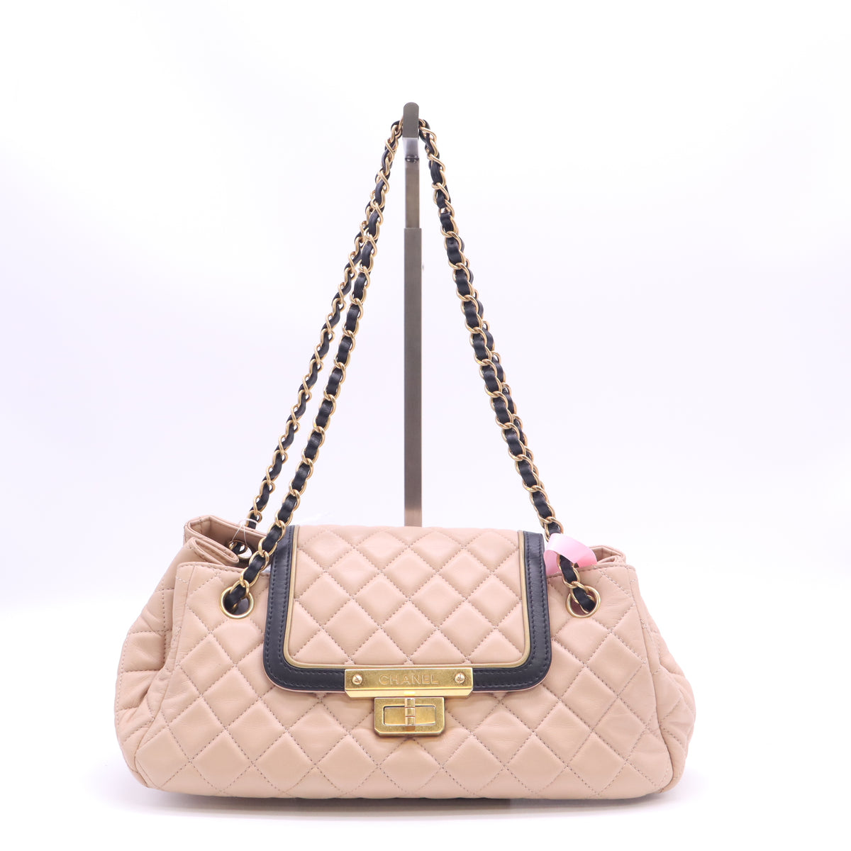 Chanel Quilted Lambskin East West Accordion Flap Bag Twins LDJ6137