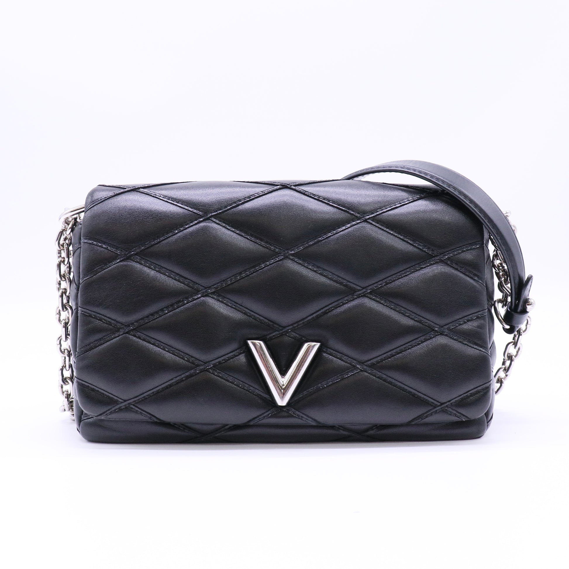GO-14 Handbag Malletage Leather MM Twins LDJ4594