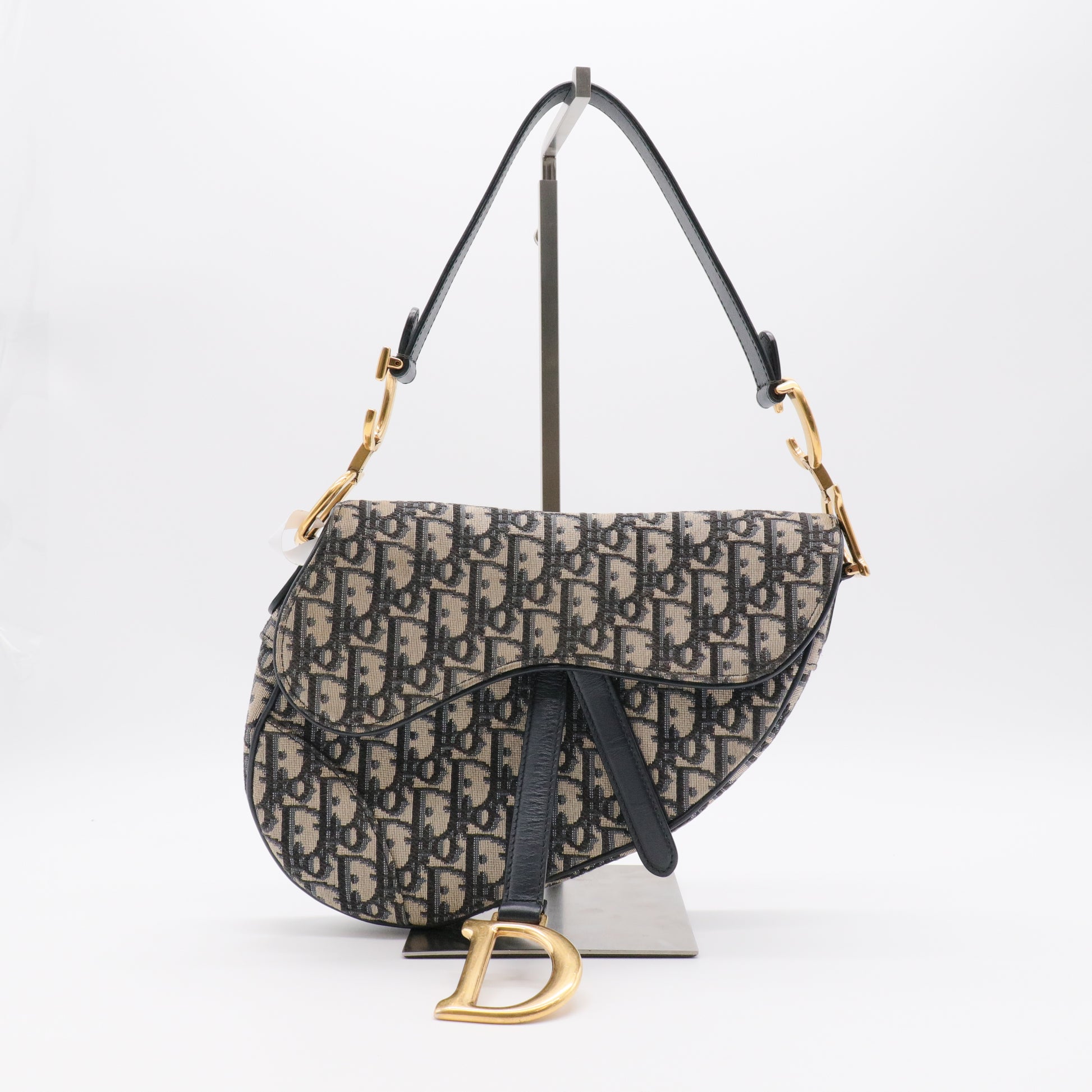 Oblique Saddle Bag Blue twins