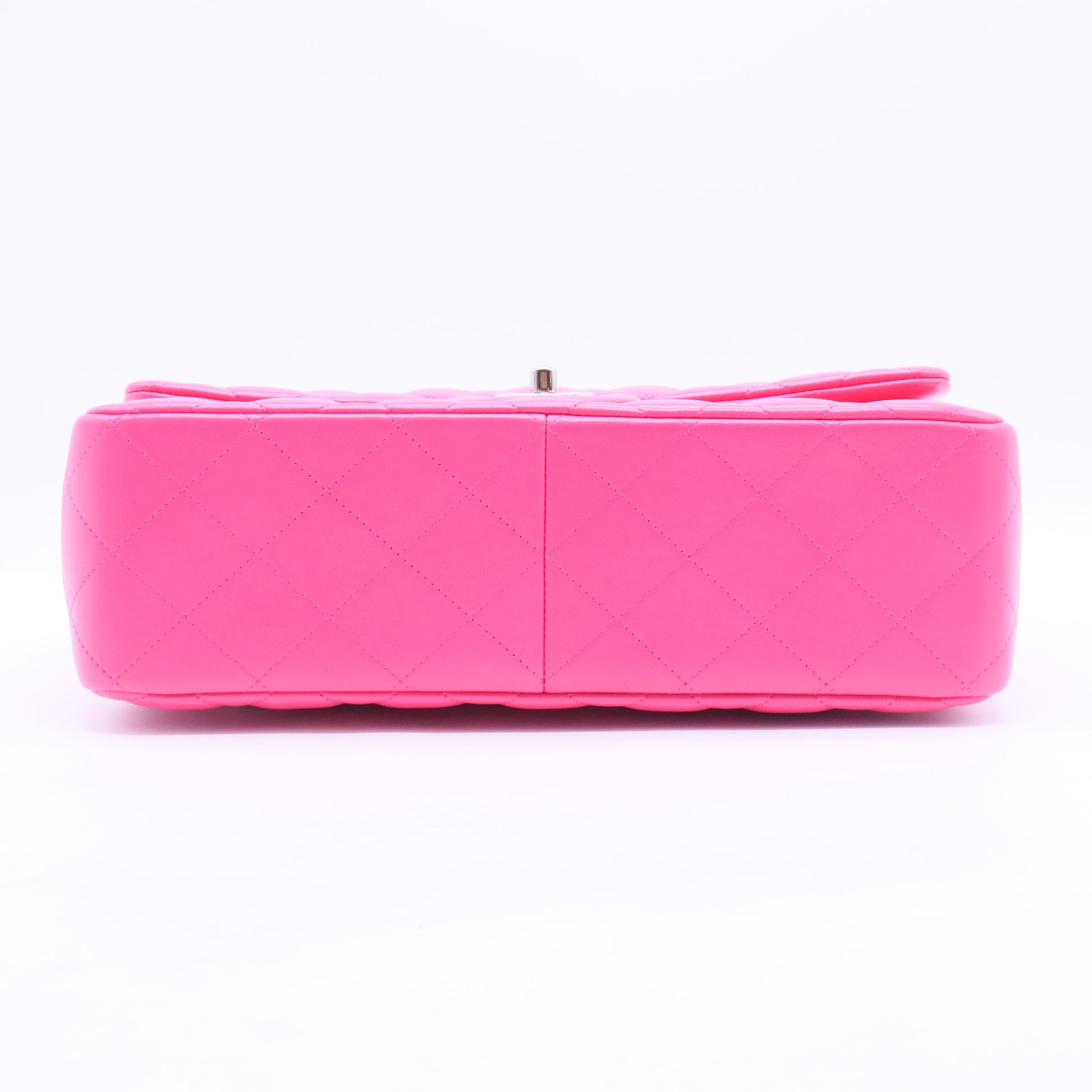 Pink Quilted Leather Jumbo Classic Double Flap Bag