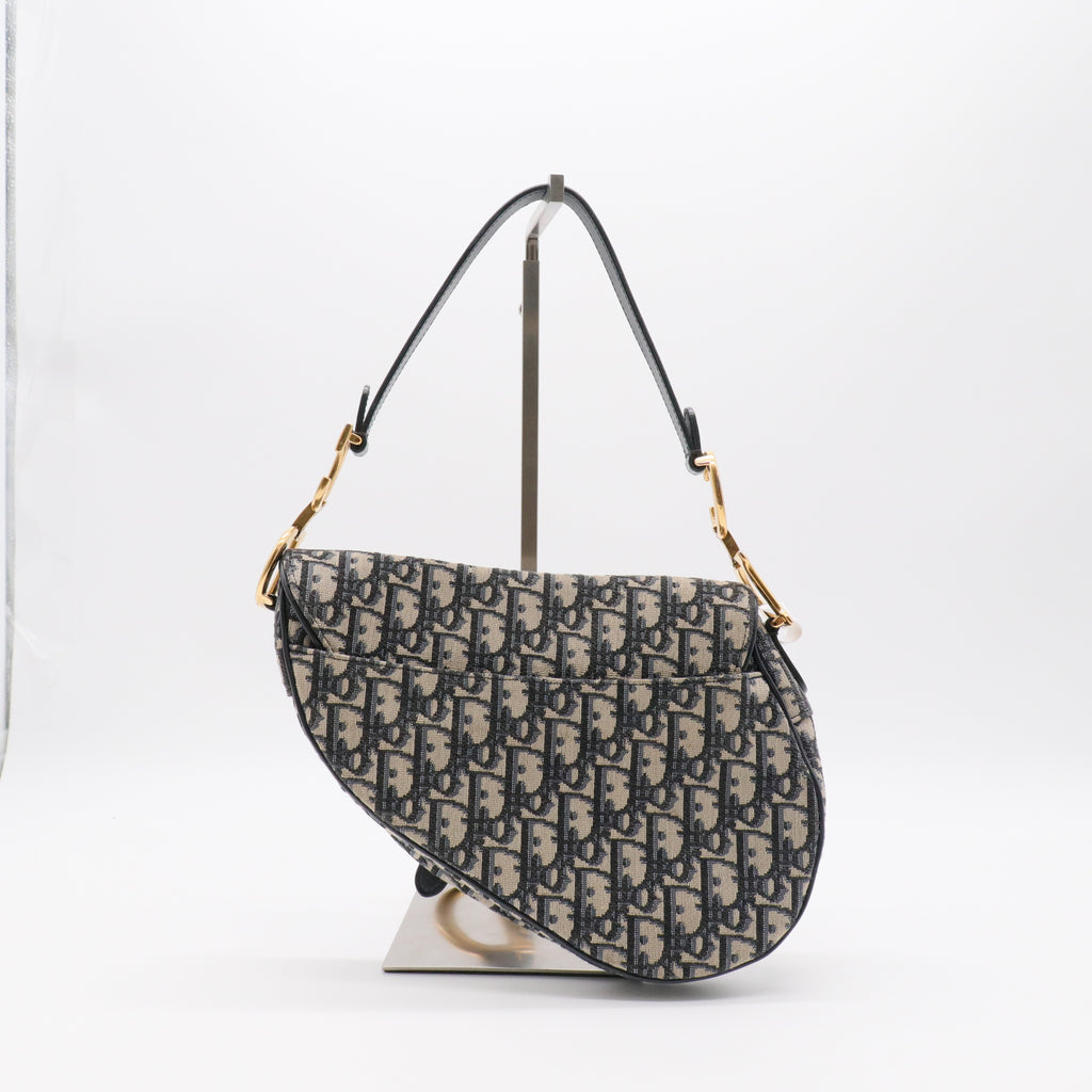 Oblique Saddle Bag Blue twins
