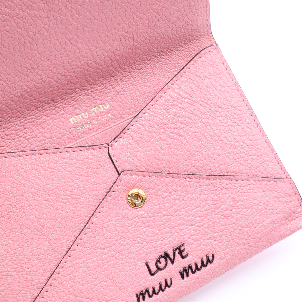 Miu Miu Madras Love Envelope Clutch twins W20908