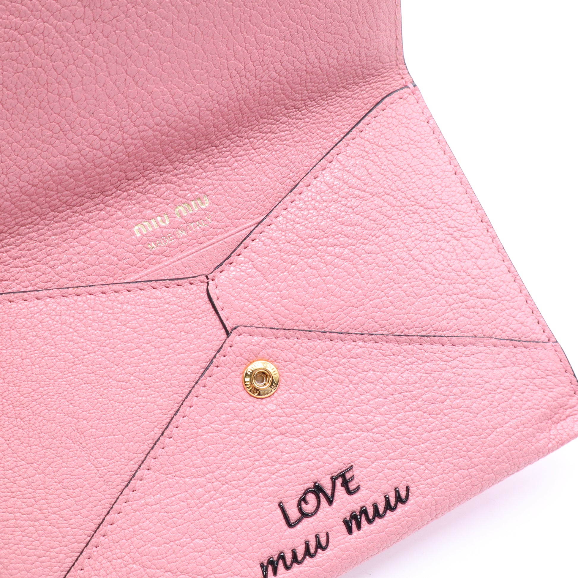 Miu Miu Madras Love Envelope Clutch twins W20908