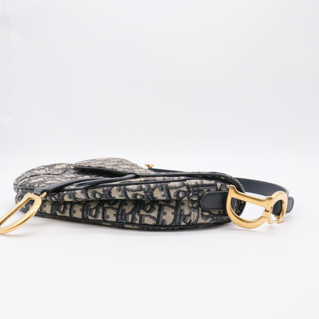 Oblique Saddle Bag Blue twins