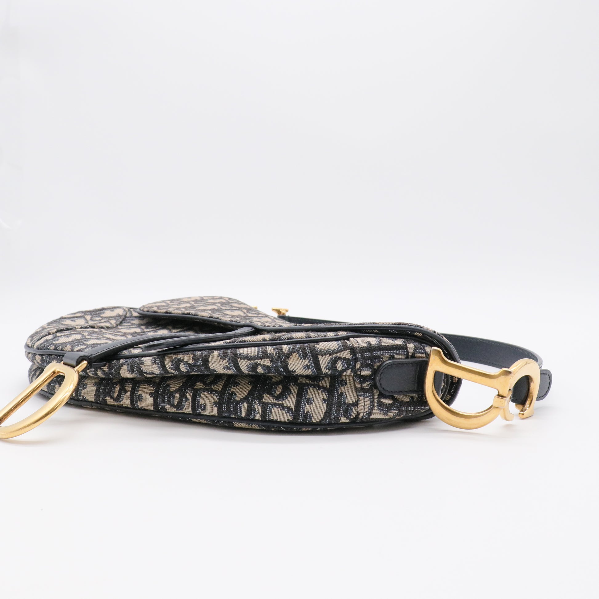 Oblique Saddle Bag Blue twins