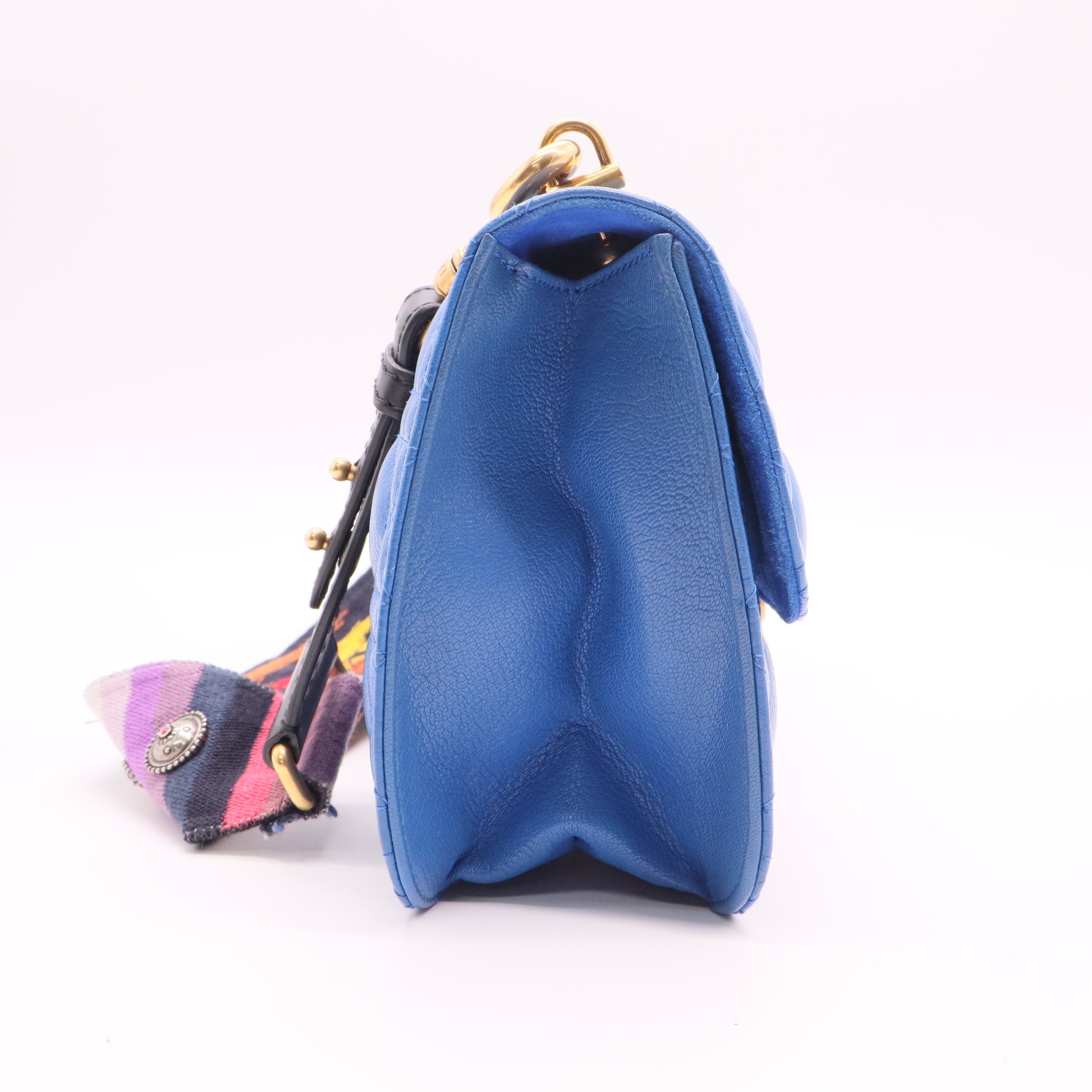 Dioraddict Flap Bag Cannage Quilt Lambskin Medium Twins