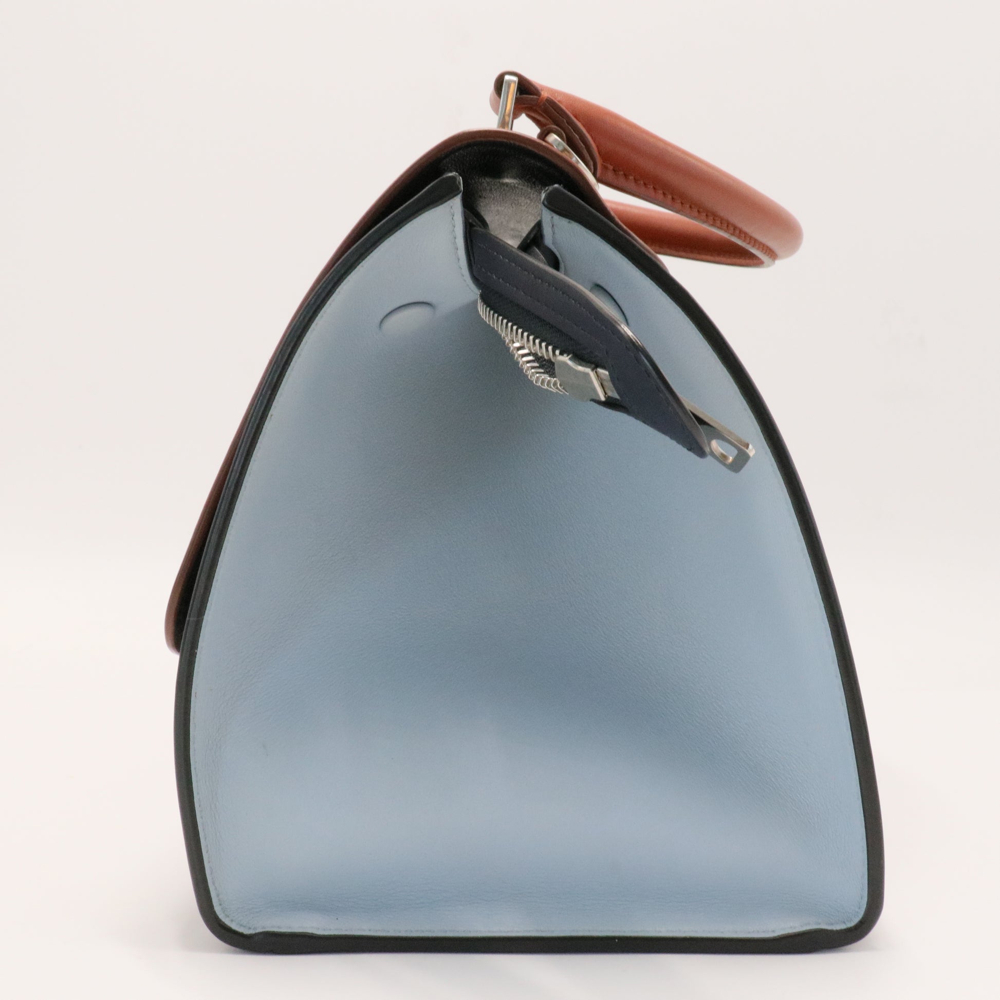 Tricolor Trapeze Bag Leather Small