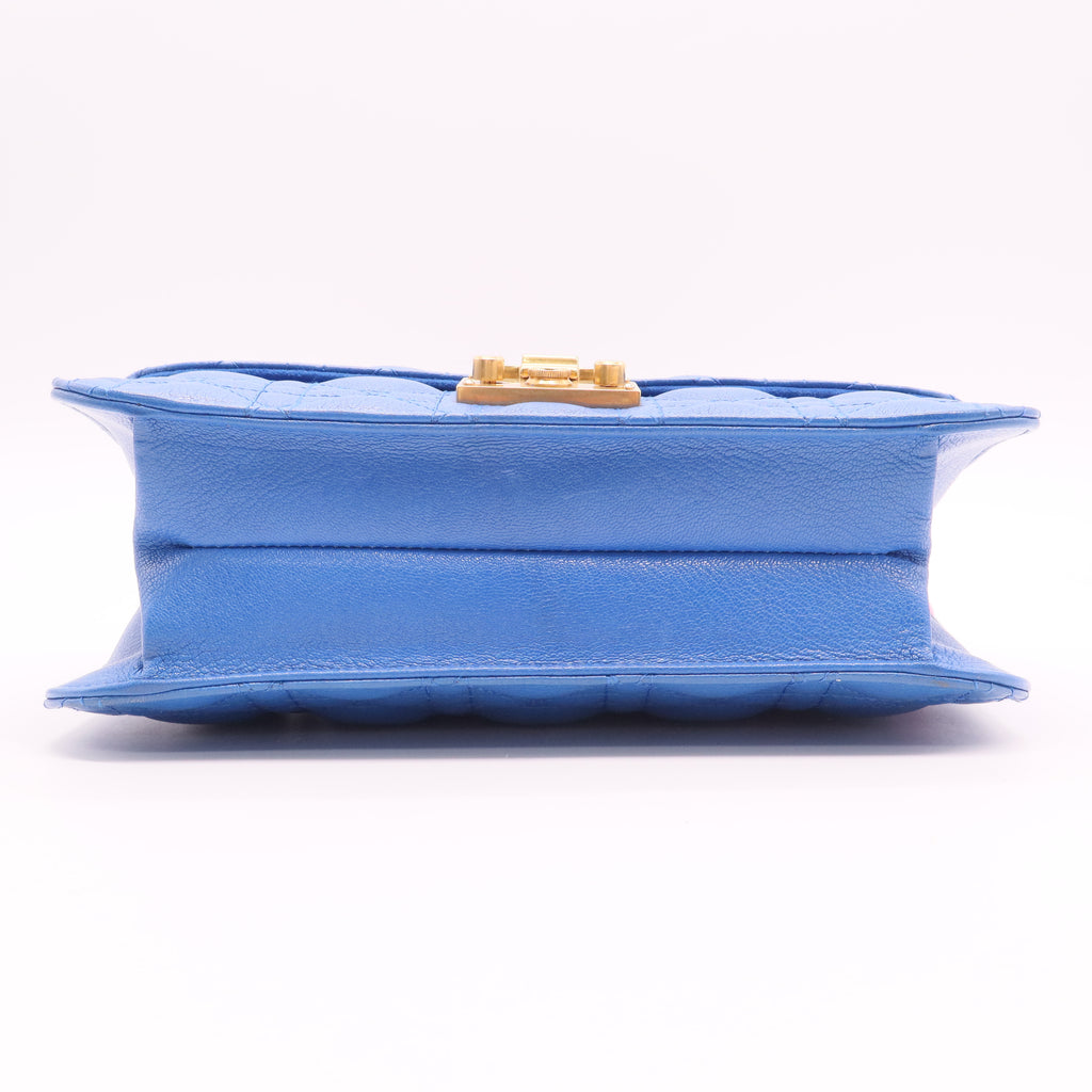 Dioraddict Flap Bag Cannage Quilt Lambskin Medium Twins