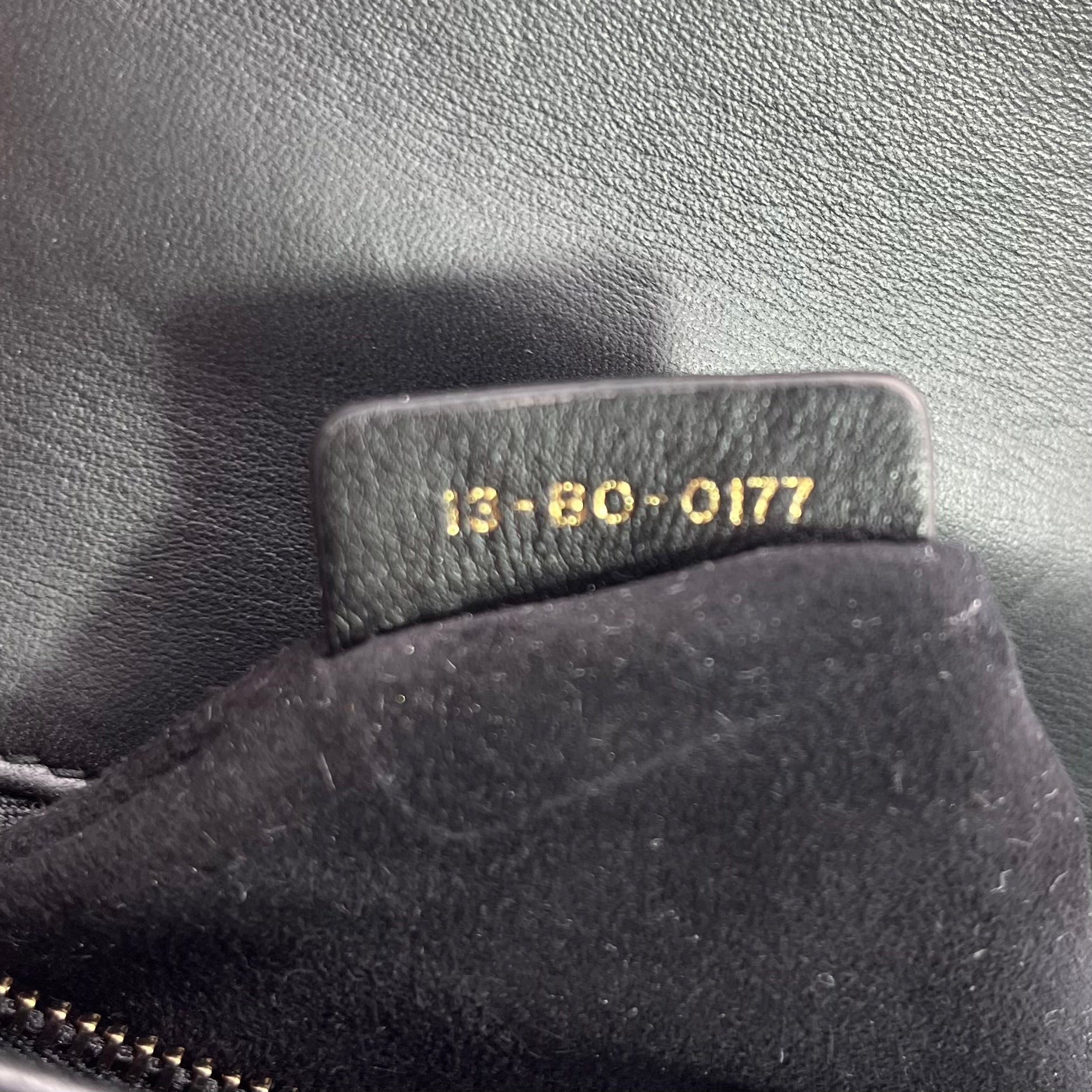 Lambskin Studded Medium Diorama Flap Bag Black twins