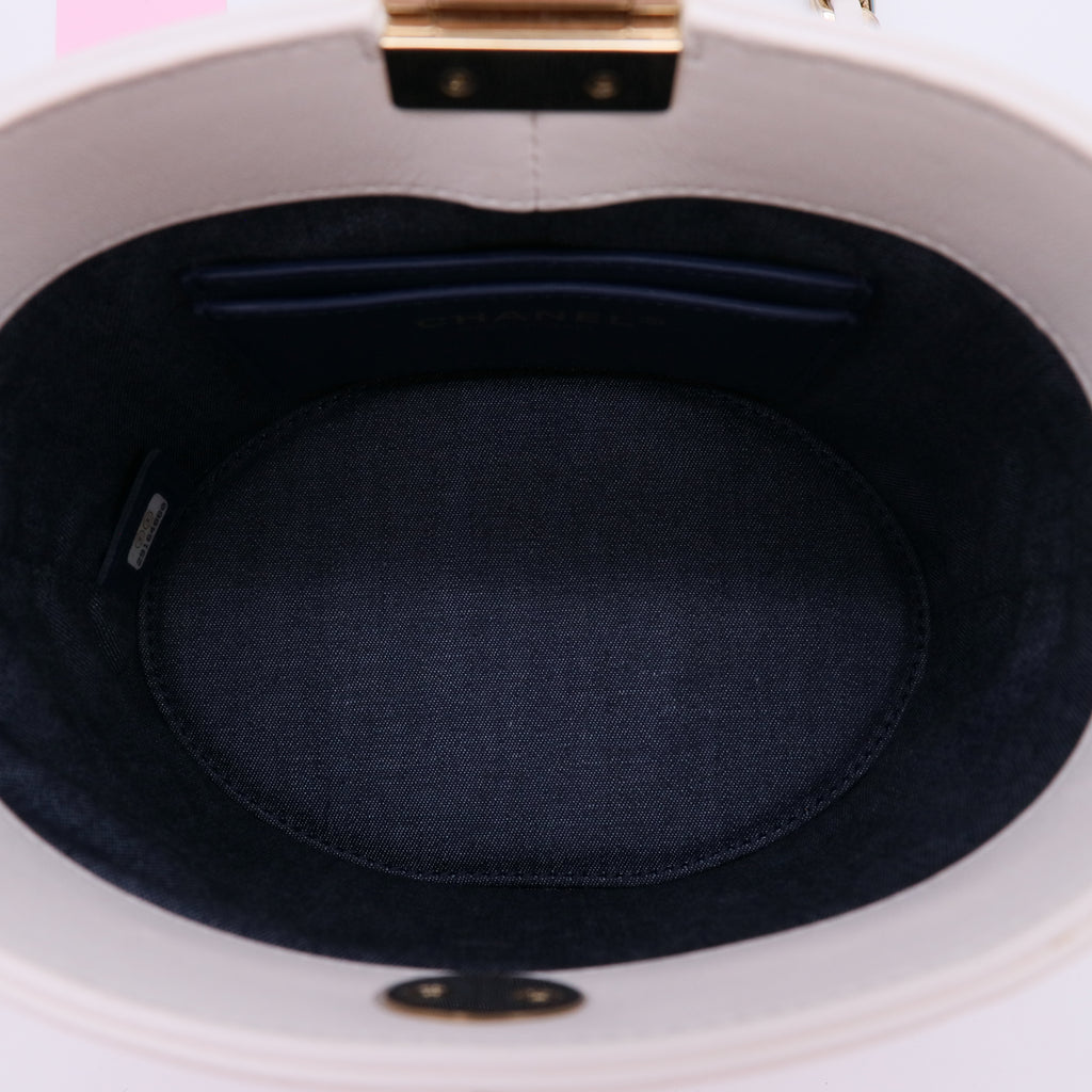 Chanel Lambskin Elegant Chain Vanity Case Twins LDJ5224