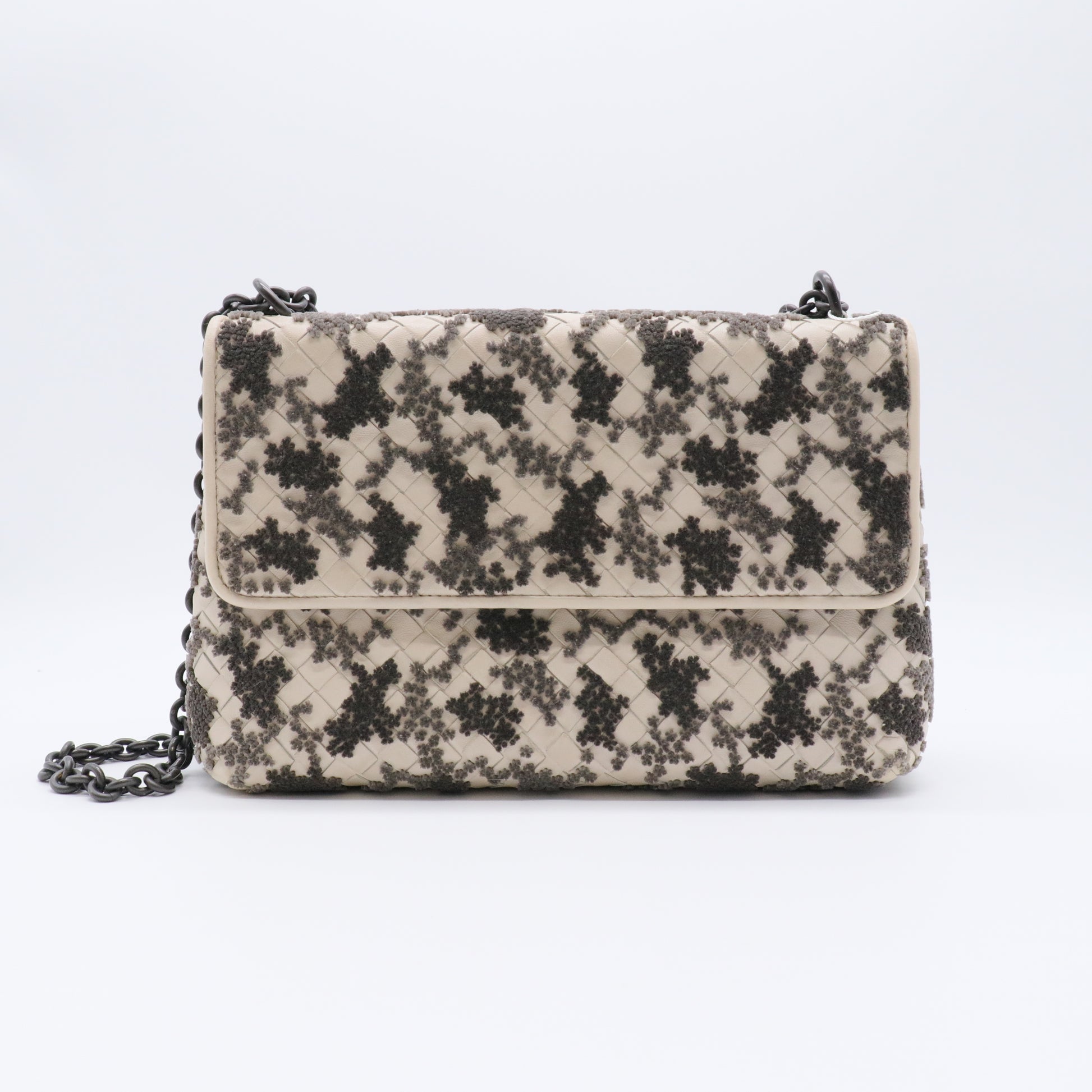 Olimpia Crossbody Bag Embroidered Intrecciato Nappa Small twins