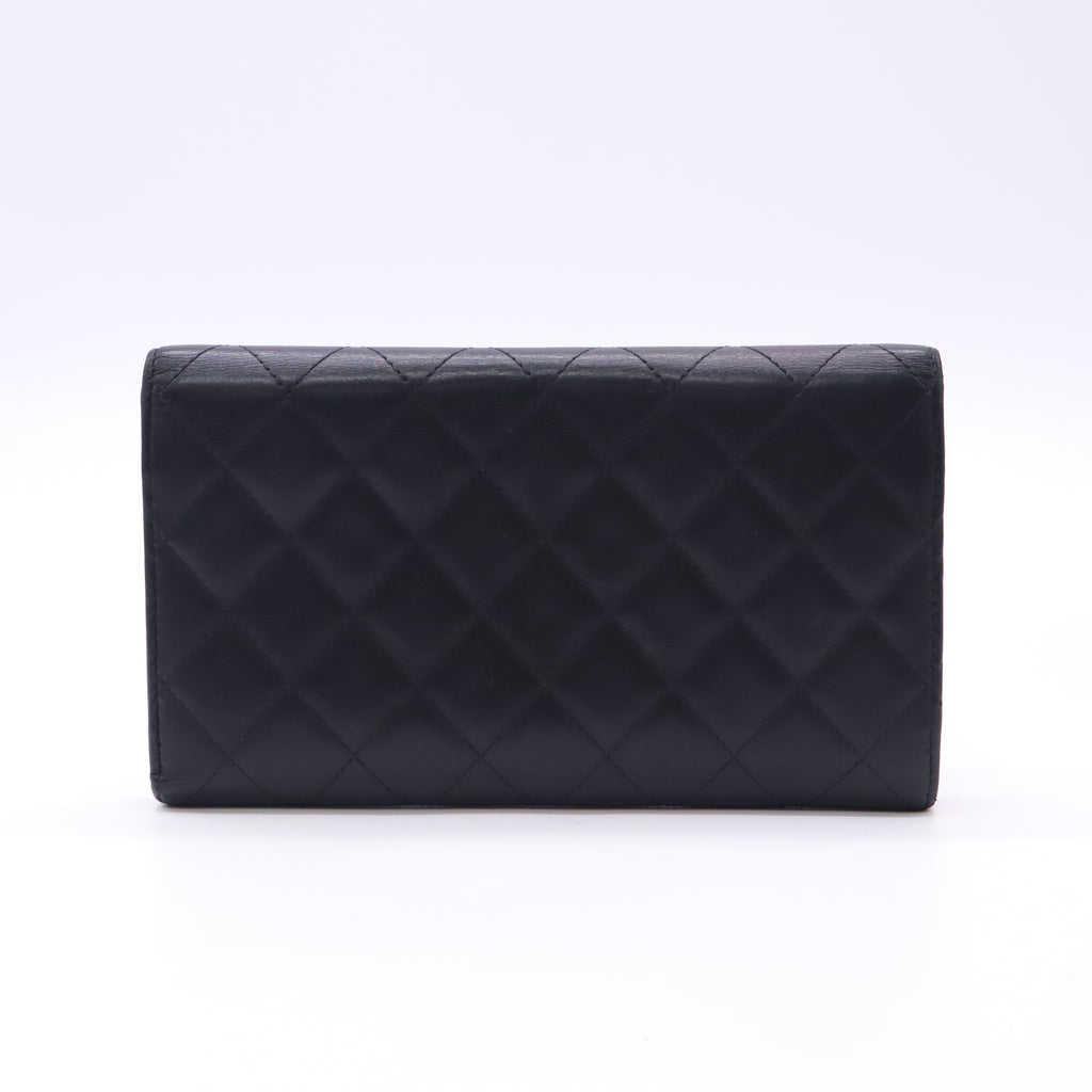 Chanel Cambon Line Trifold Long Wallet W22524