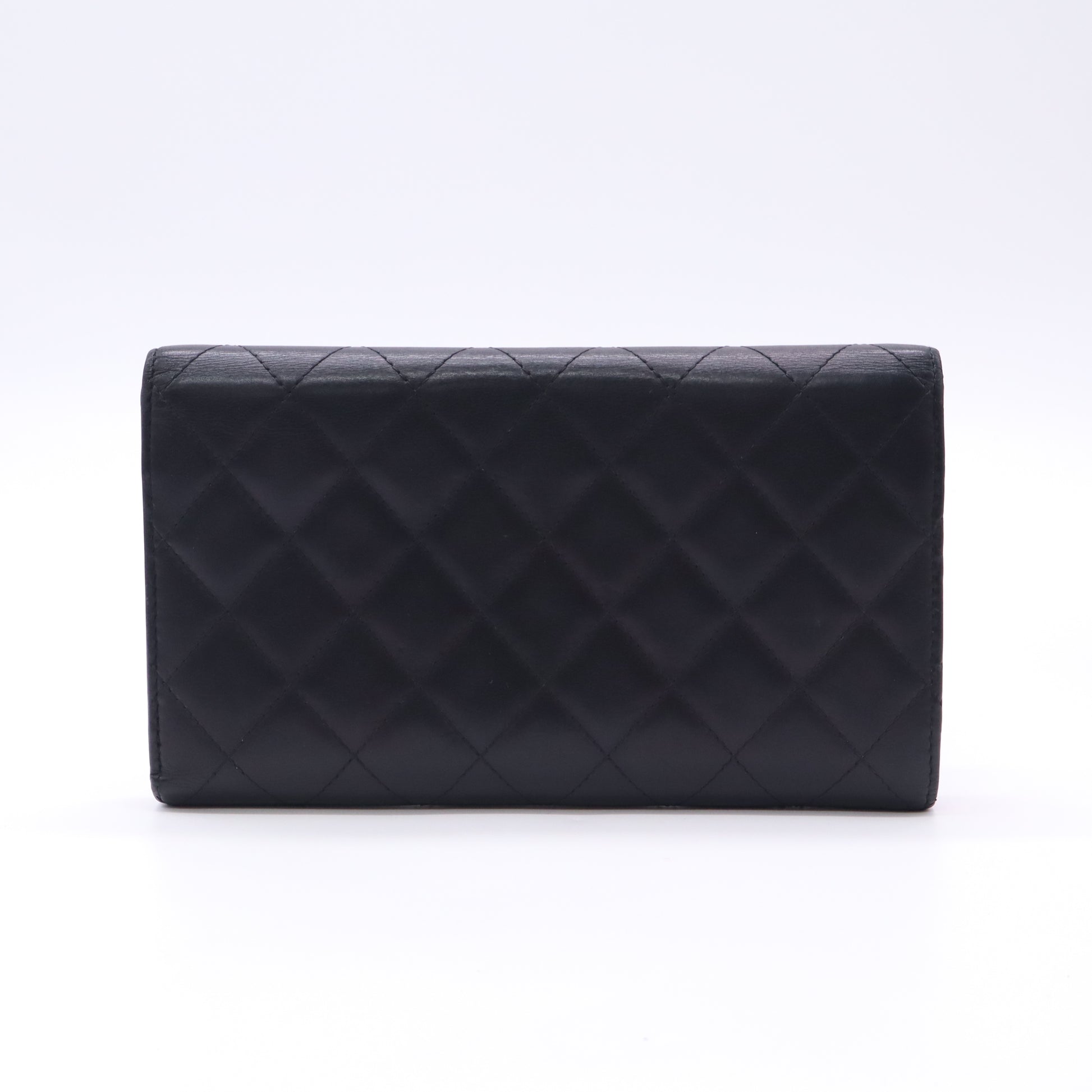 Chanel Cambon Line Trifold Long Wallet W22524
