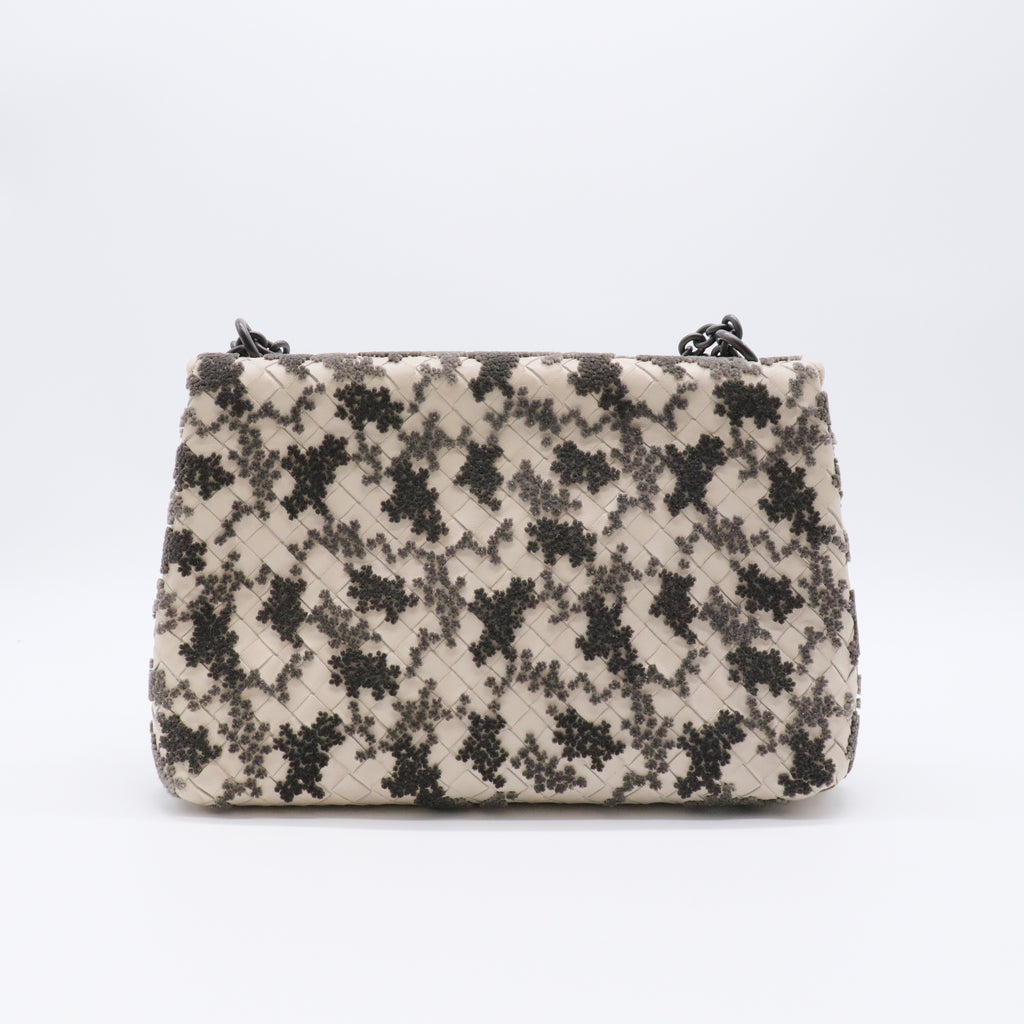 Olimpia Crossbody Bag Embroidered Intrecciato Nappa Small twins
