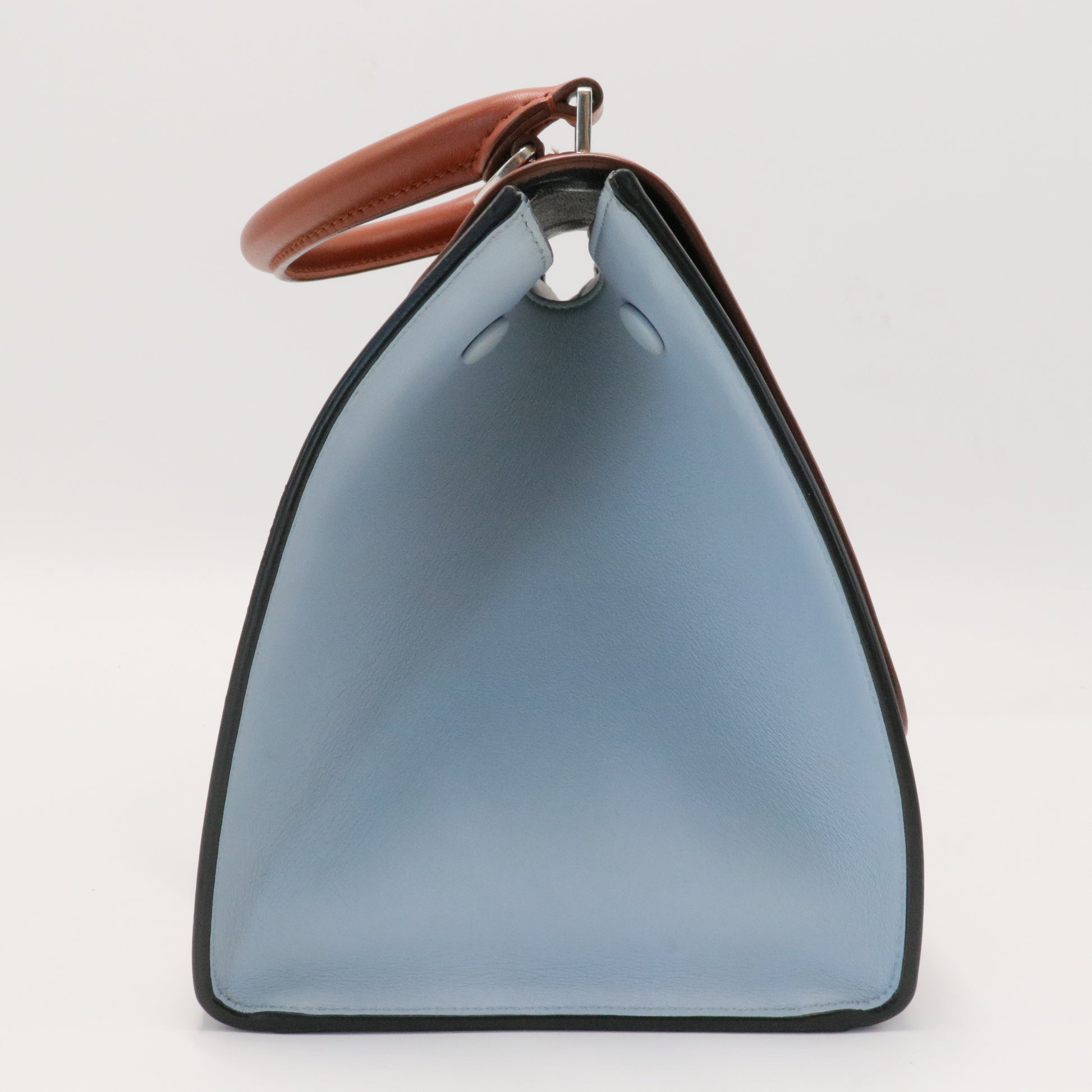 Tricolor Trapeze Bag Leather Small