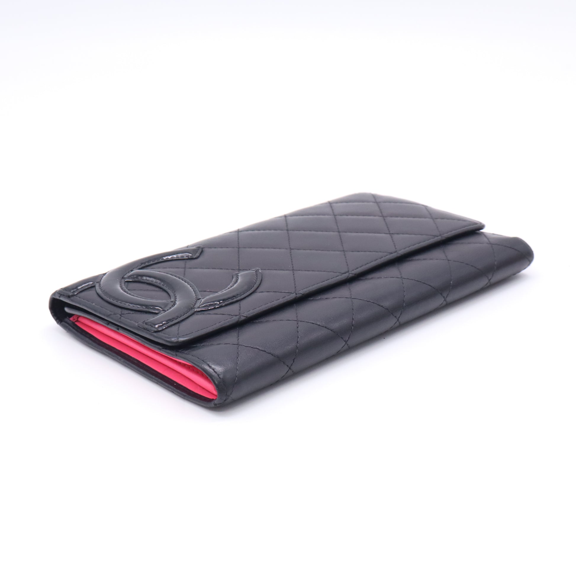 Chanel Cambon Line Trifold Long Wallet W22524