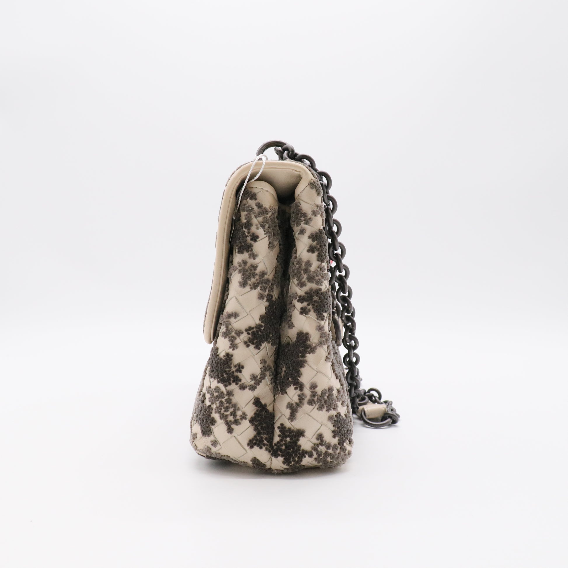Olimpia Crossbody Bag Embroidered Intrecciato Nappa Small twins