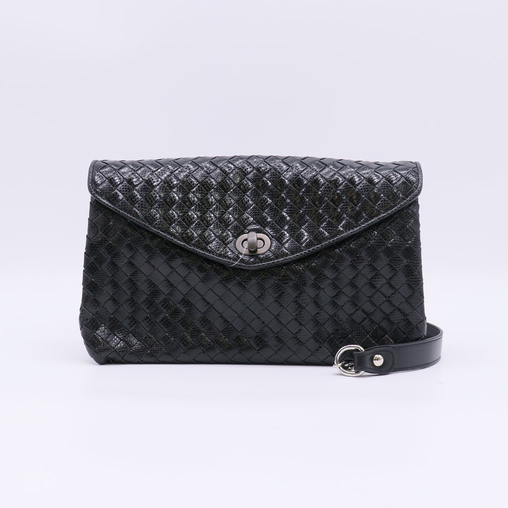 Bottega Veneta Intrecciato Nappa Leather Flap Turn-Lock Crossbody Bag Twins LDJ5210