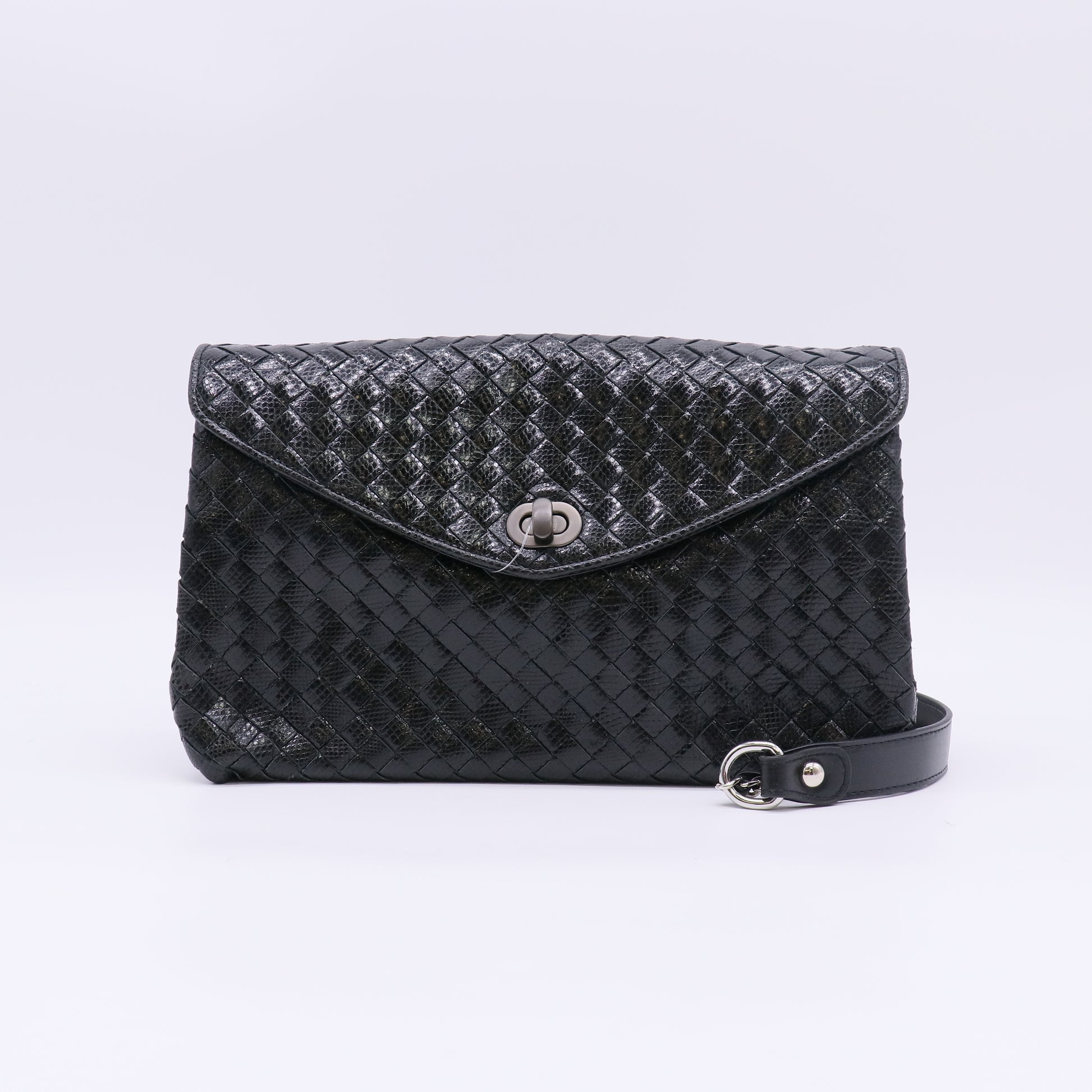 Bottega Veneta Intrecciato Nappa Leather Flap Turn-Lock Crossbody Bag Twins LDJ5210