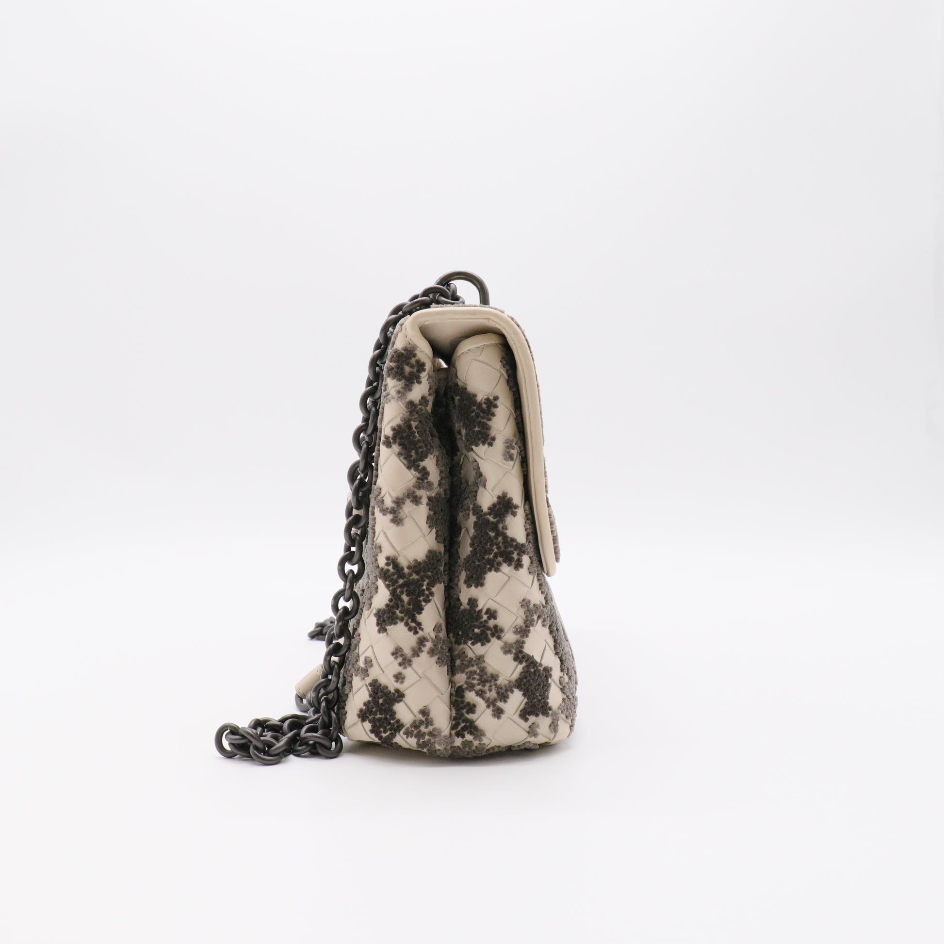 Olimpia Crossbody Bag Embroidered Intrecciato Nappa Small twins