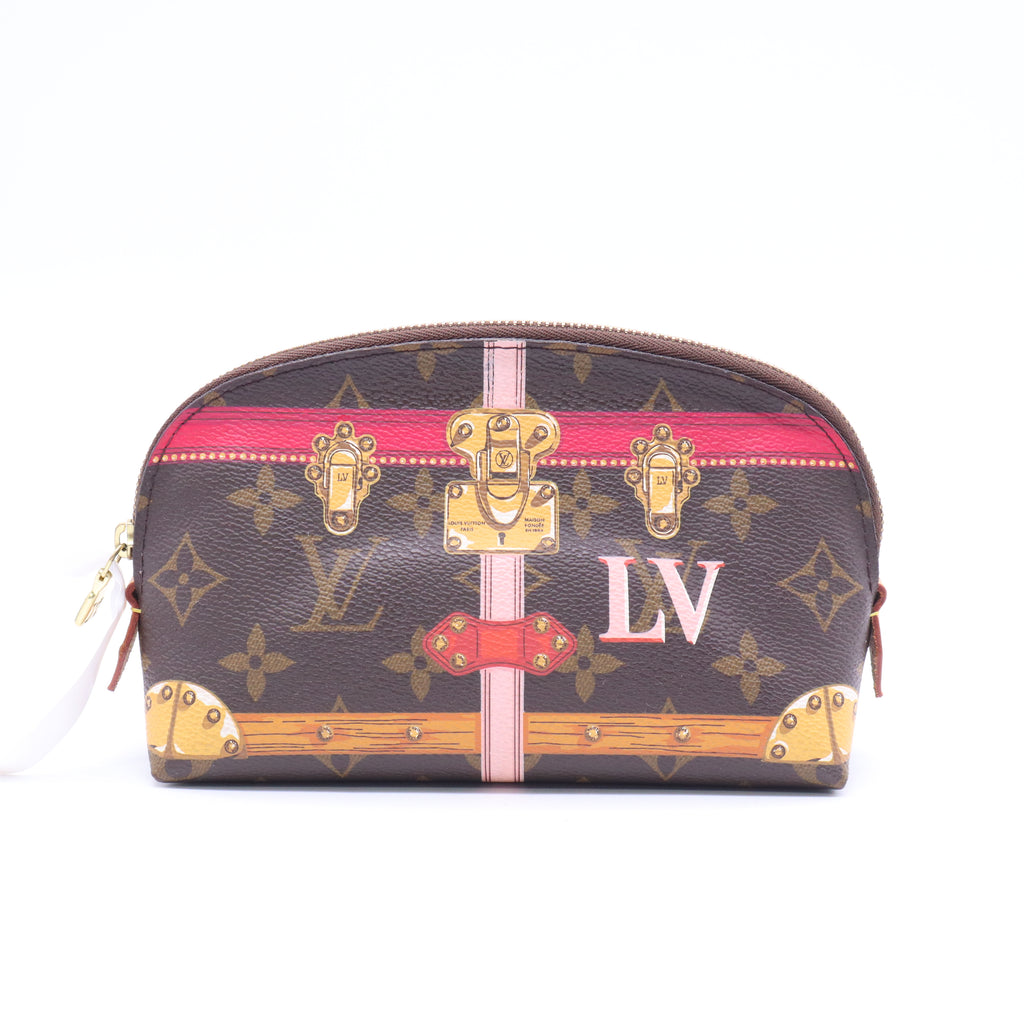 Cosmetic Pouch Limited Edition Summer Trunks Monogram Canvas Twins B21003
