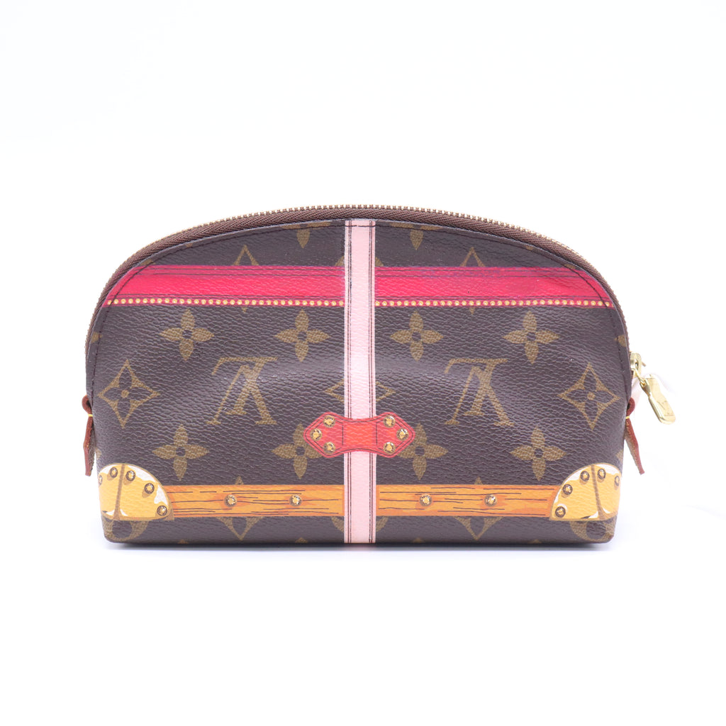 Cosmetic Pouch Limited Edition Summer Trunks Monogram Canvas Twins B21003