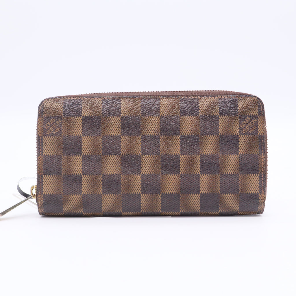 Louis Vuitton Damier Ebene Zippy Wallet Twins LDJ3209