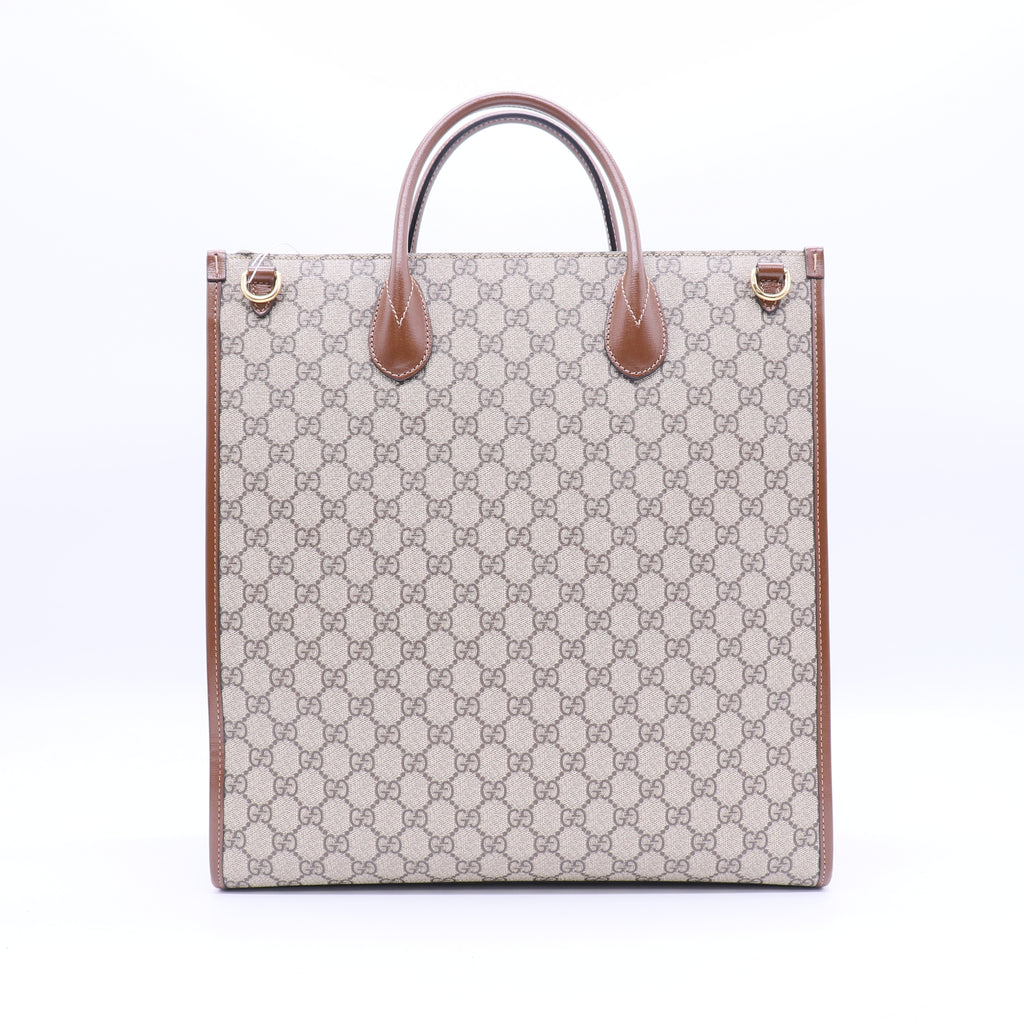 Interlocking G Tote GG Coated Canvas Vertical Twins LDJ3711