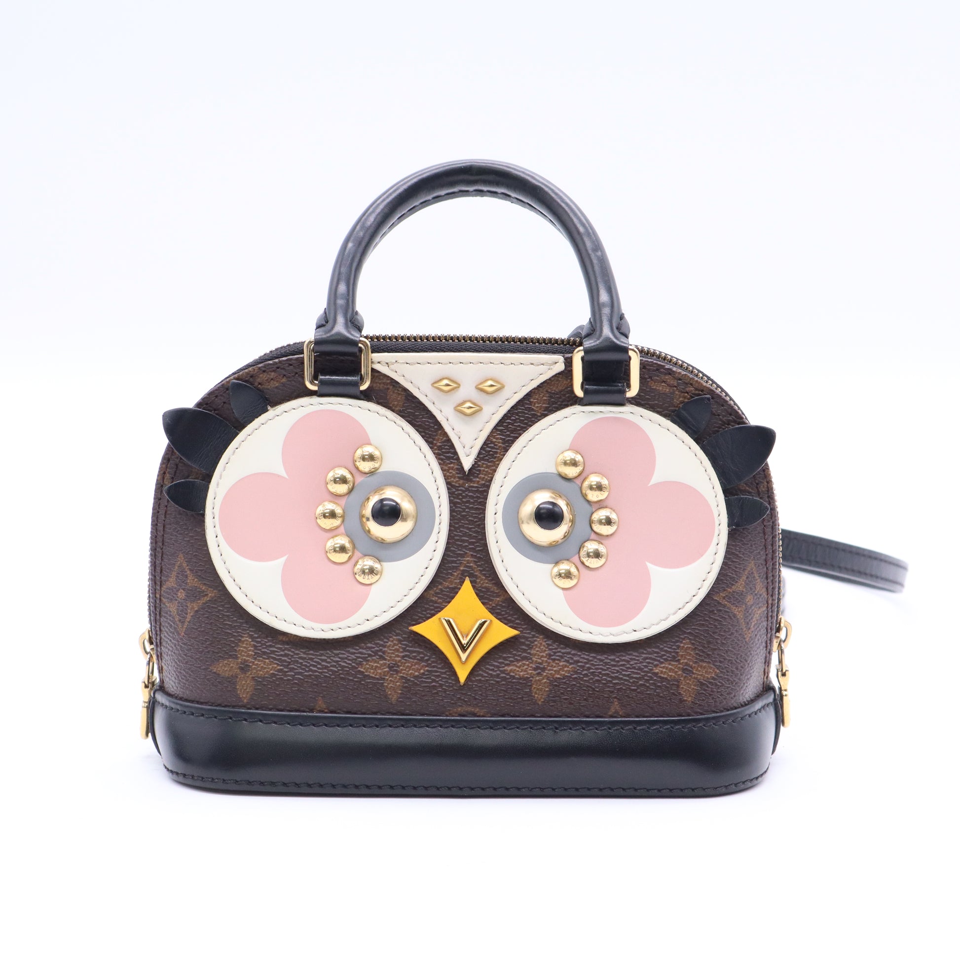 Alma Handbag Limited Edition Lovely Birds Monogram Canvas Nano  B21496