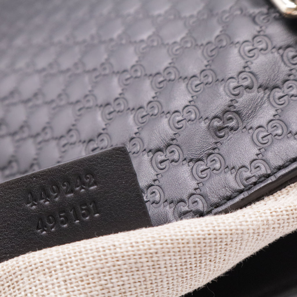 Microguccissima Small Bree Tote Black