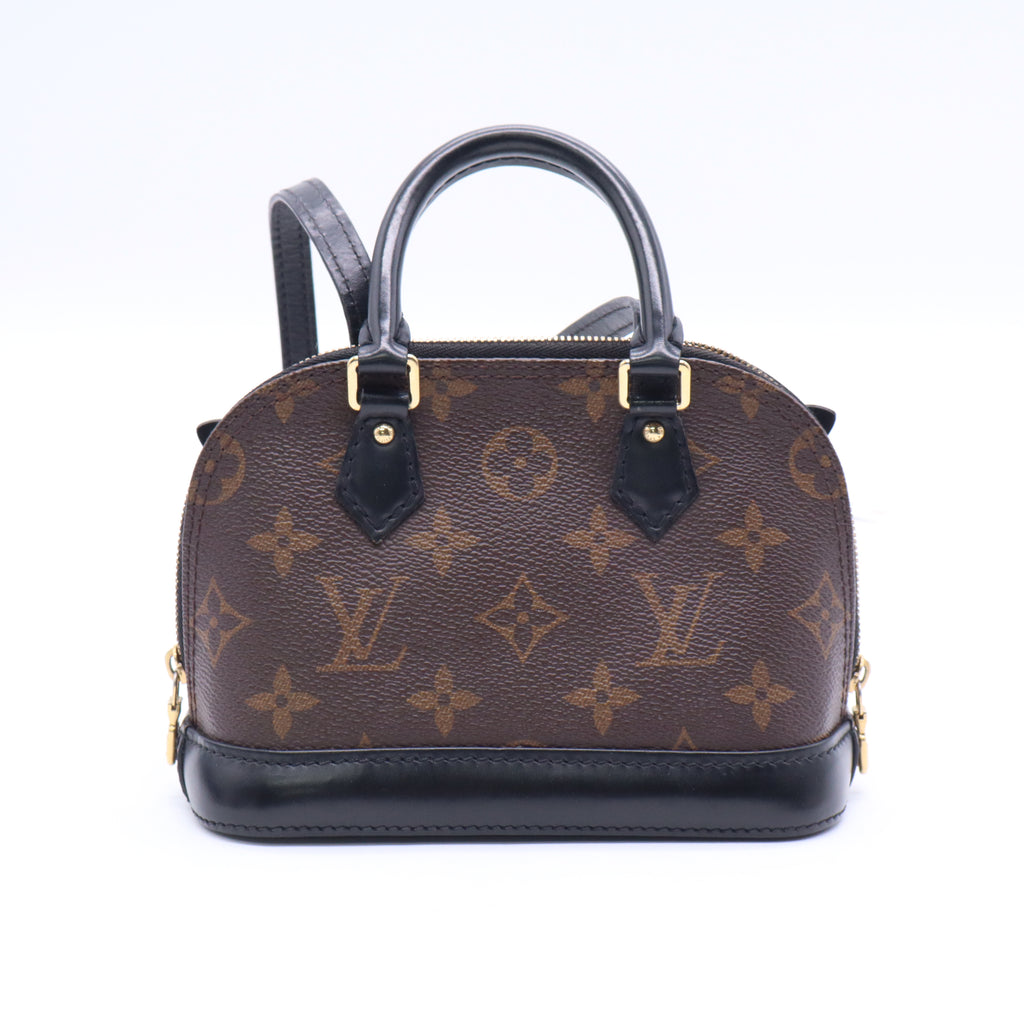 Alma Handbag Limited Edition Lovely Birds Monogram Canvas Nano  B21496