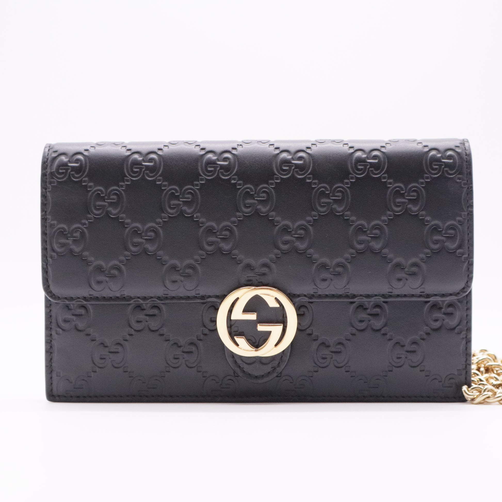 Icon Gucci Signature Chain Wallet Gisel