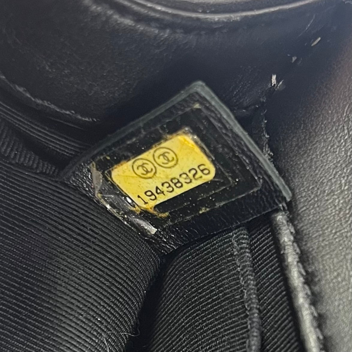 Calfskin Checkerboard Trim Small Boy Flap Black White twins