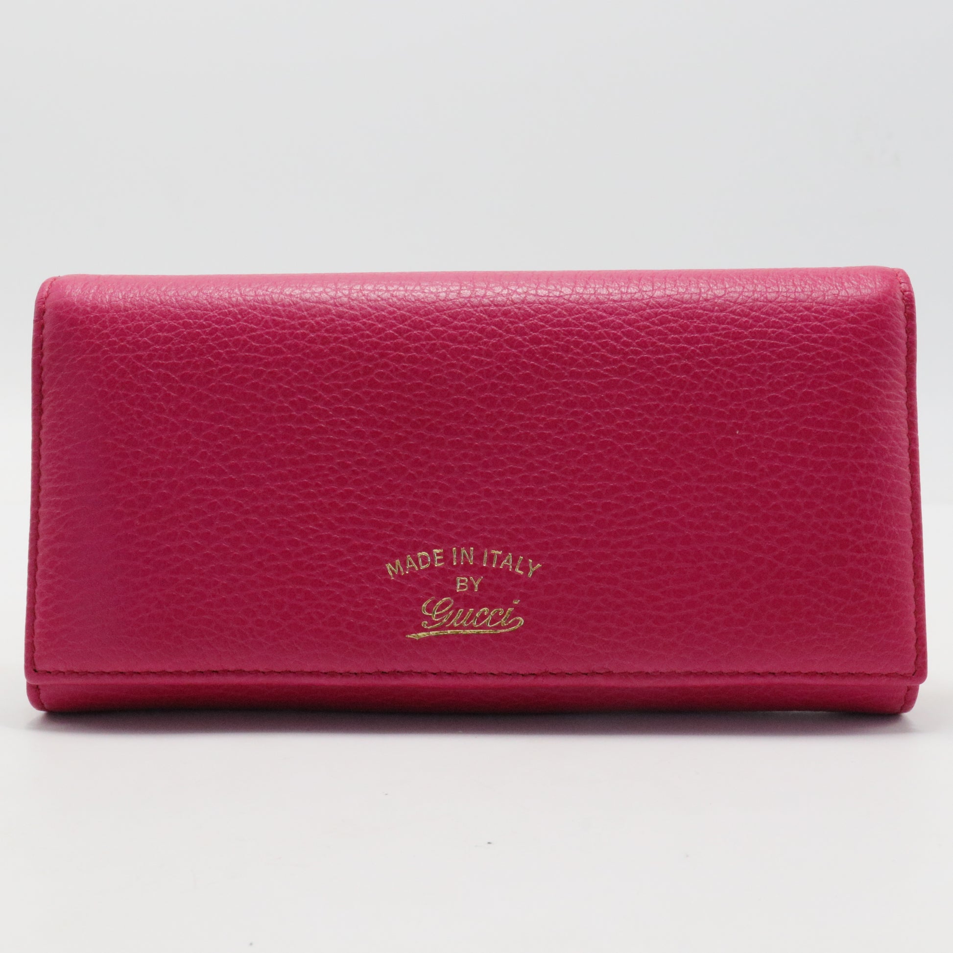 Fuchsia Leather Swing Continental Wallet