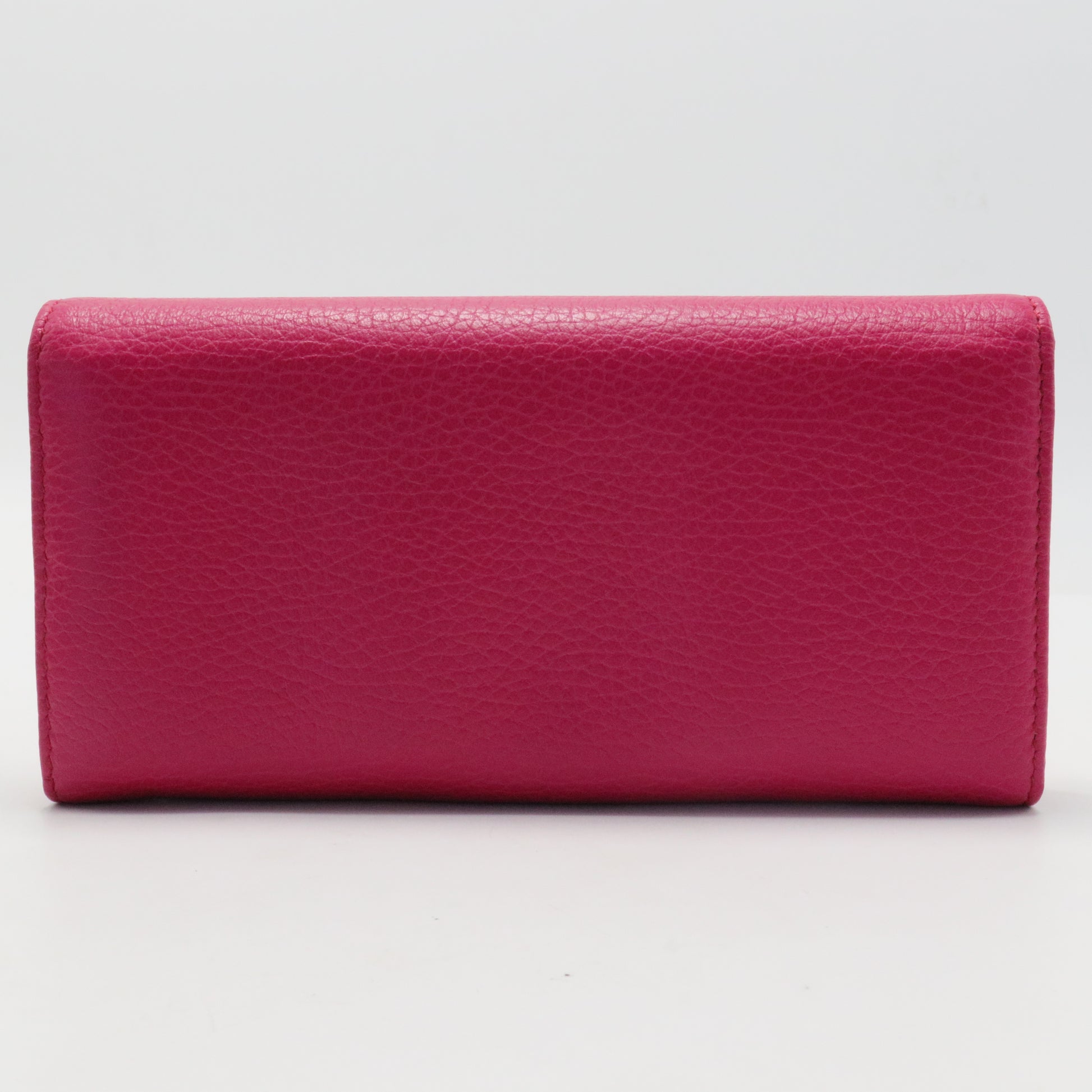 Fuchsia Leather Swing Continental Wallet